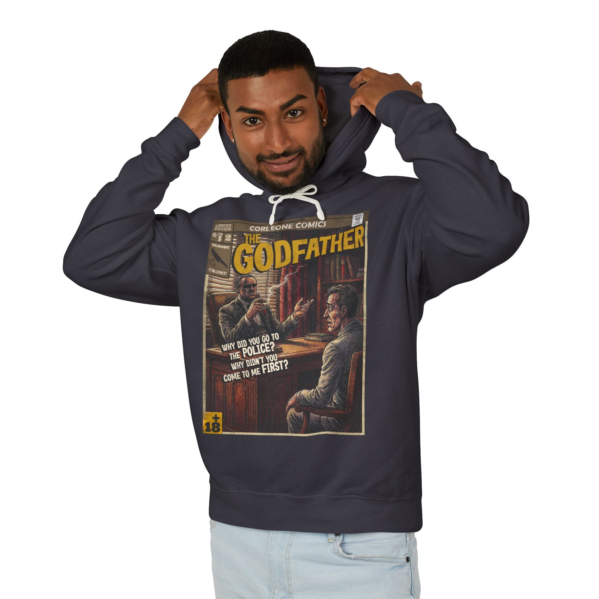 The Godfather Movie Comic Cover Hoodie