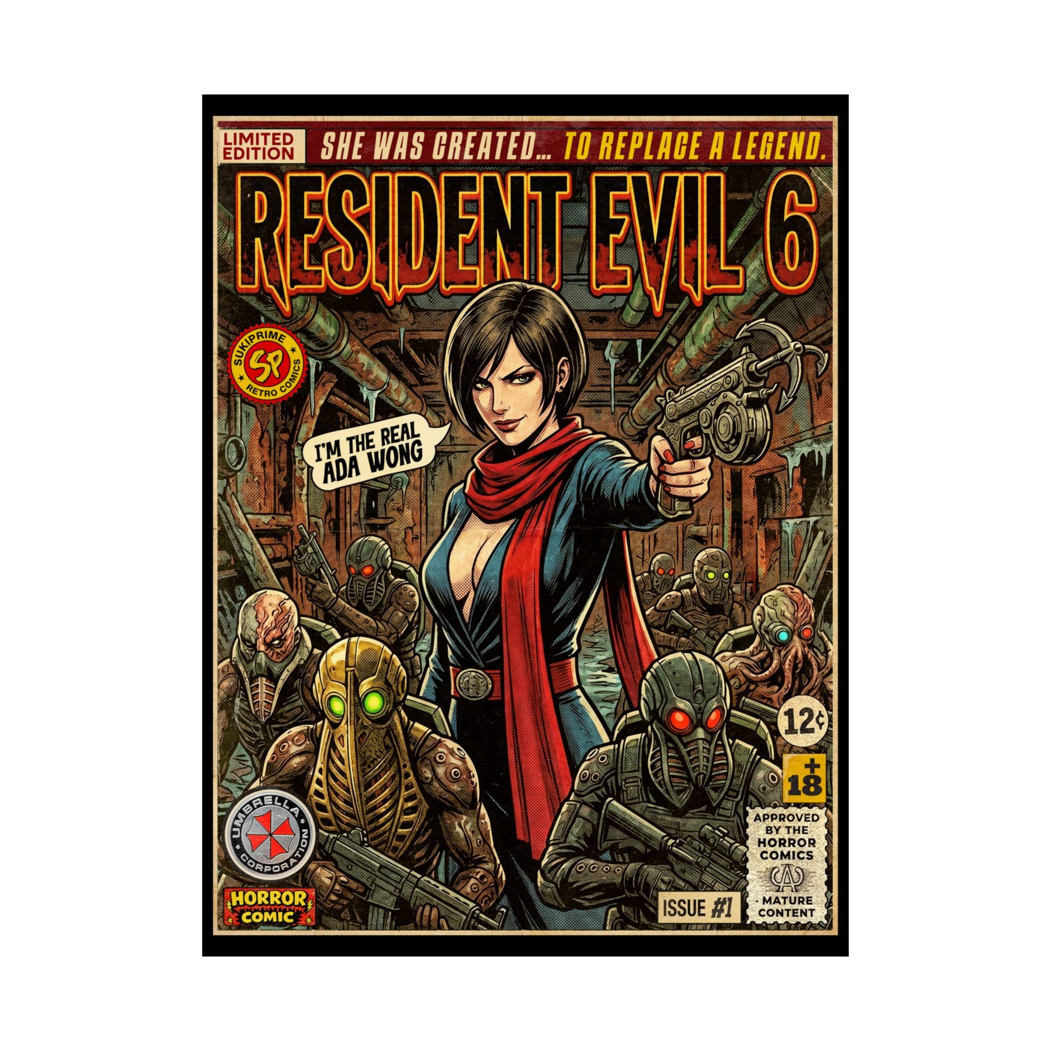 Resident Evil 6 Comic Art Poster by SukiPrime