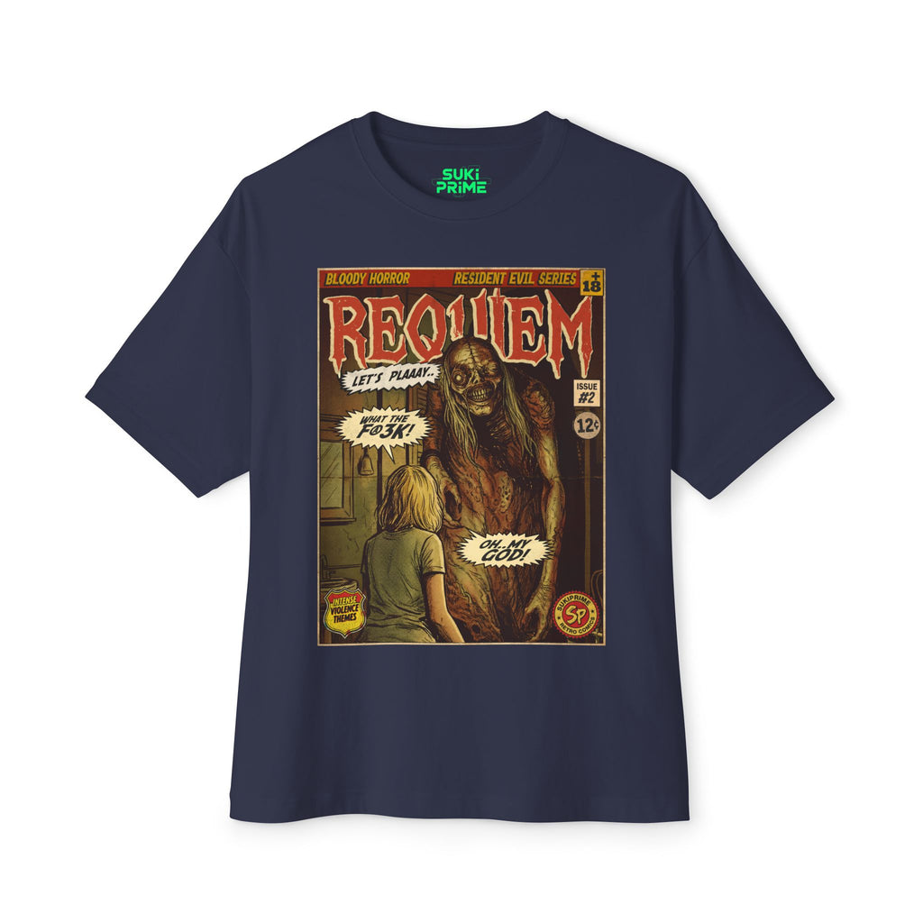 Resident Evil Requiem Comic Cover Oversized T-Shirt