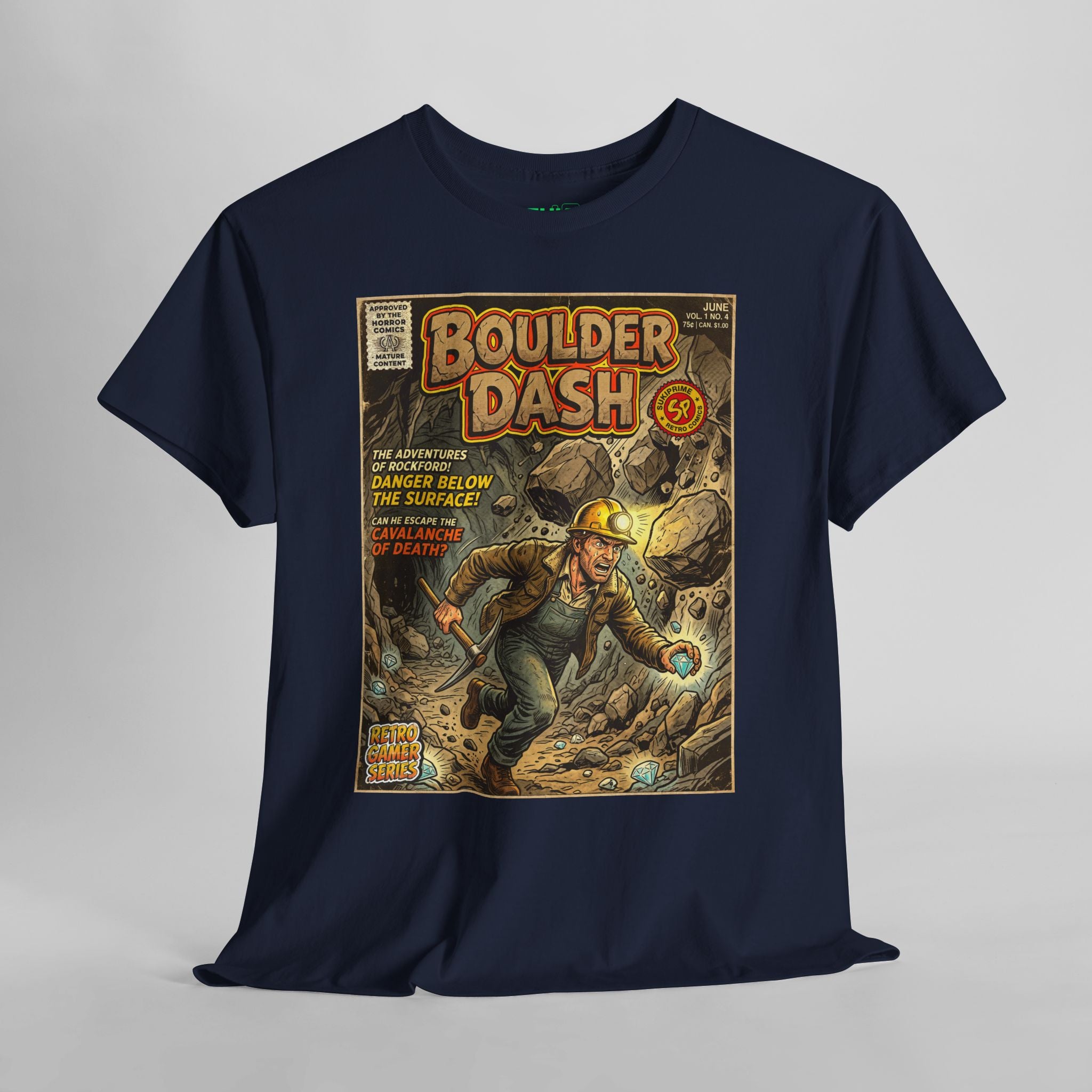 Boulder Dash Comic Art T-Shirt