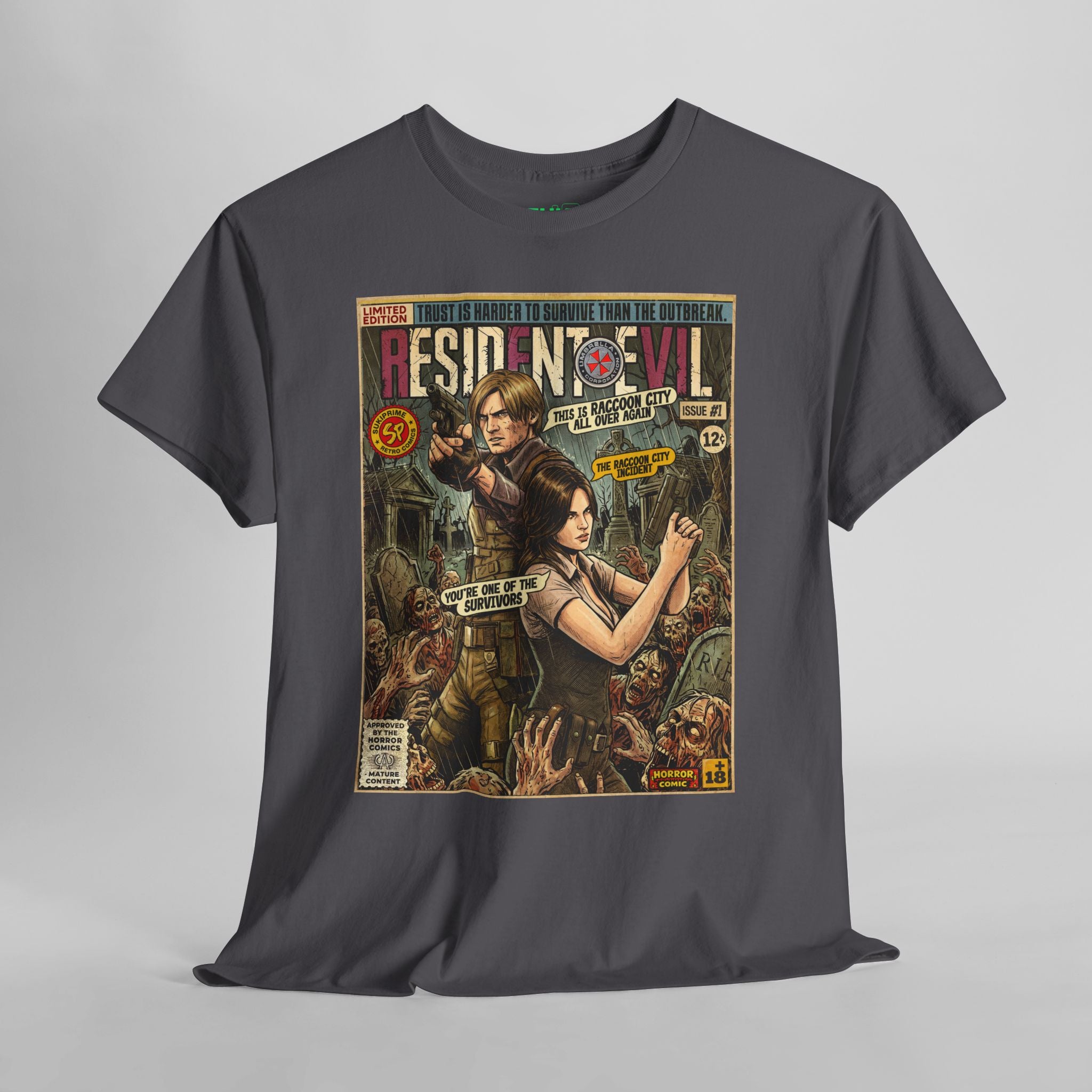 Resident Evil 6 Leon and Helena Comic Art T-Shirt