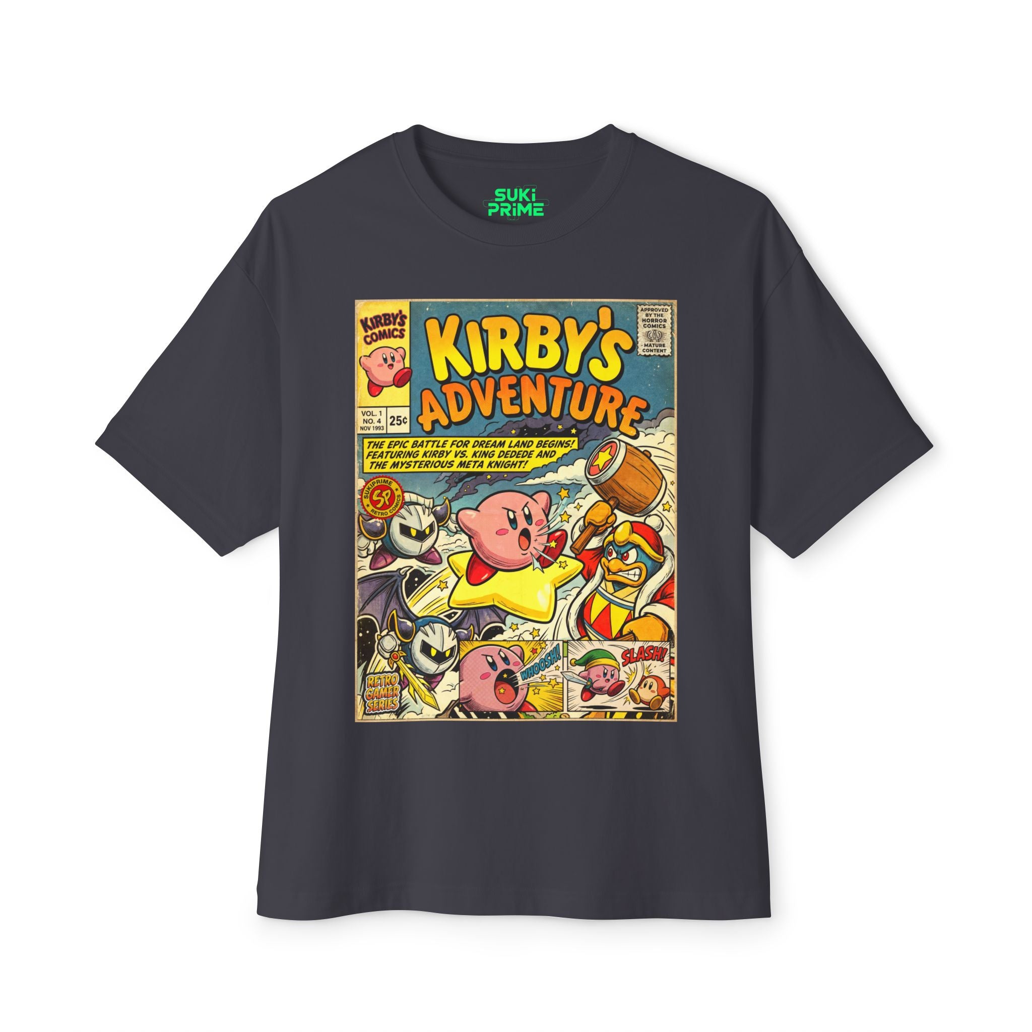 Kirby's Adventure Comic Art Oversized T-Shirt