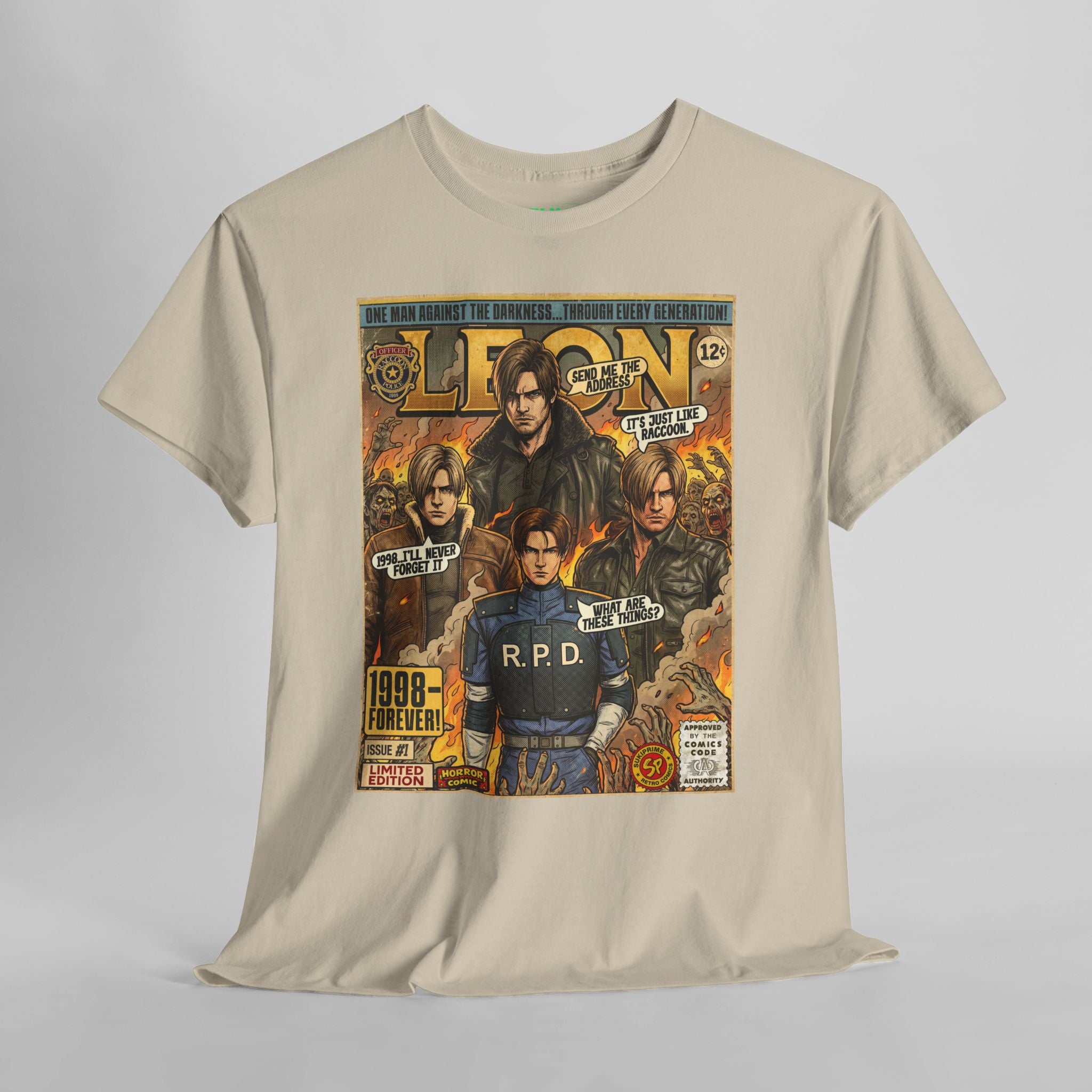 Resident Evil Leon Comic Art T-Shirt