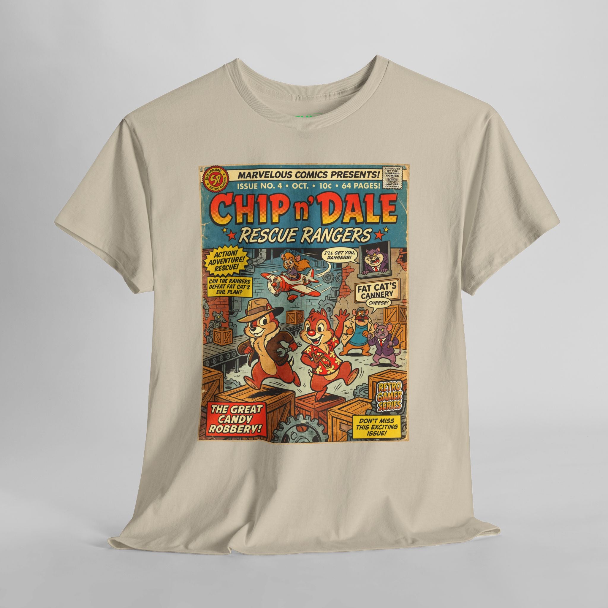 Chip 'n Dale Rescue Rangers Comic Art T-Shirt