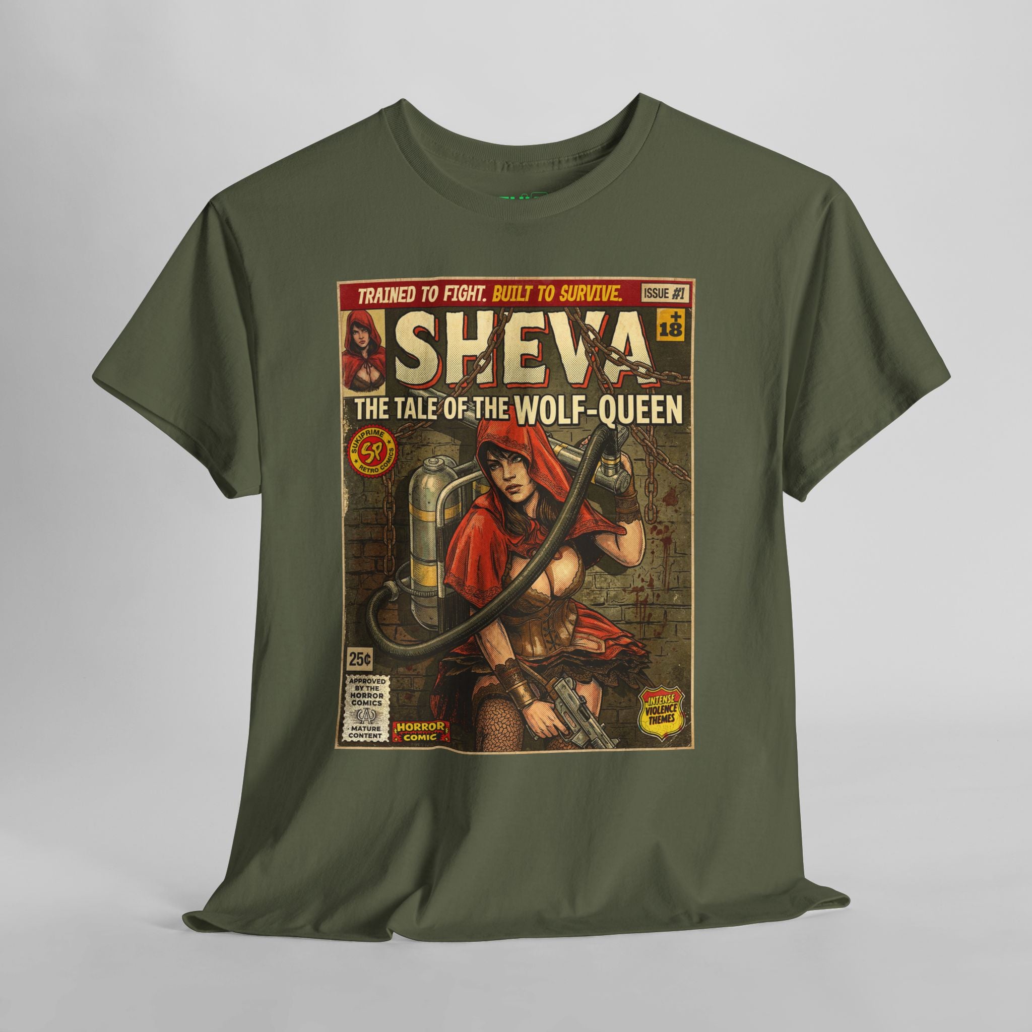 Resident Evil Sheva Comic Art T-Shirt. Retro vintage comic art themed gaming t-shirt by SukiPrime