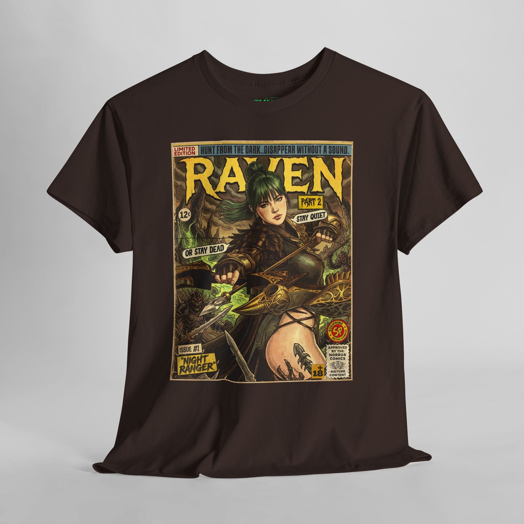 Raven 2 Night Ranger Comic Art T-Shirt