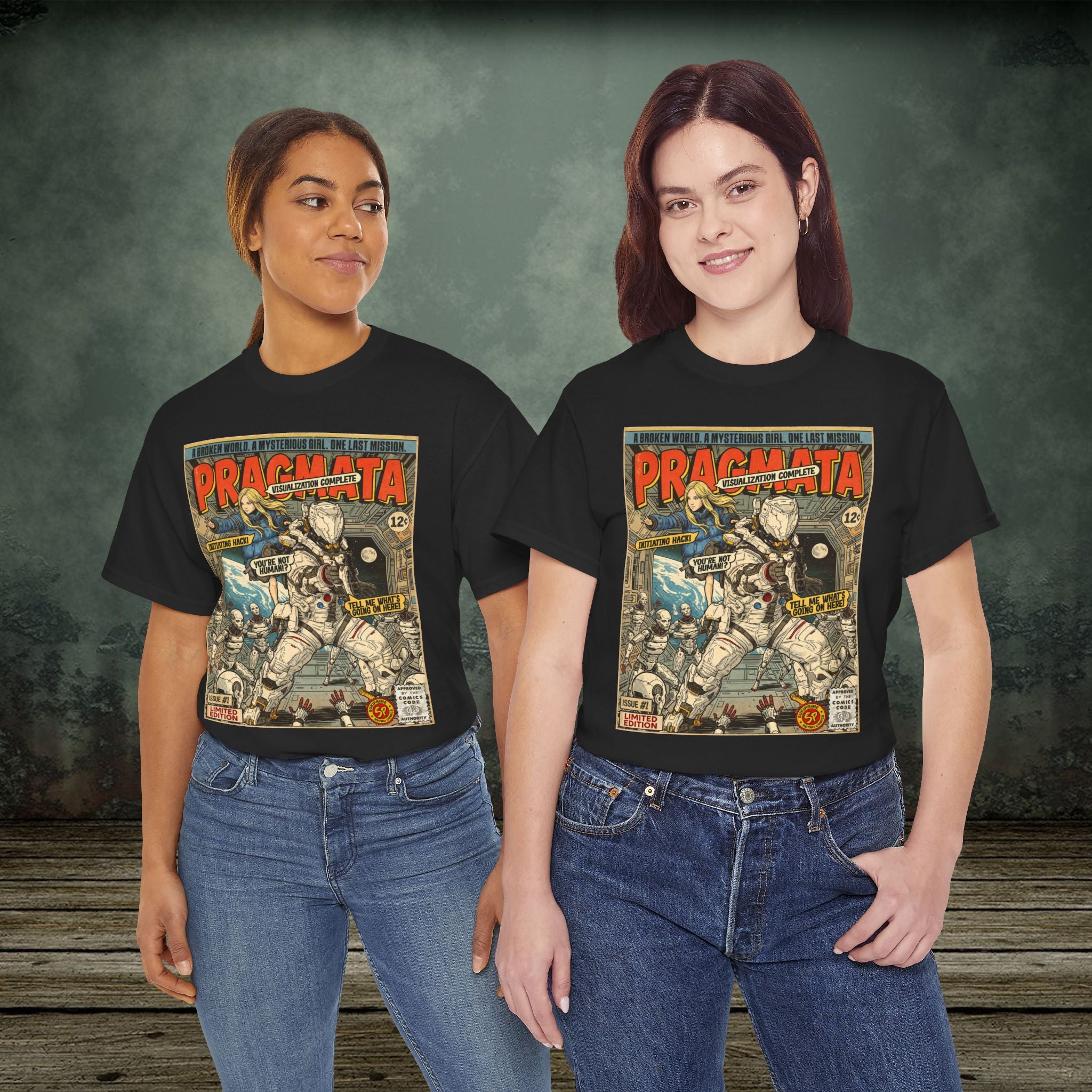 Pragmata Game Comic Art T-Shirt