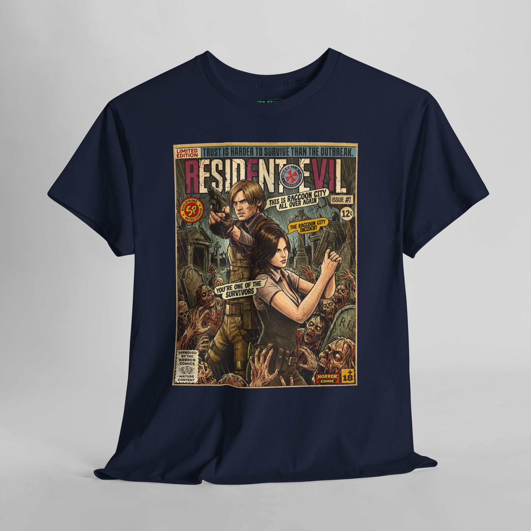 Resident Evil 6 Leon and Helena Comic Art T-Shirt