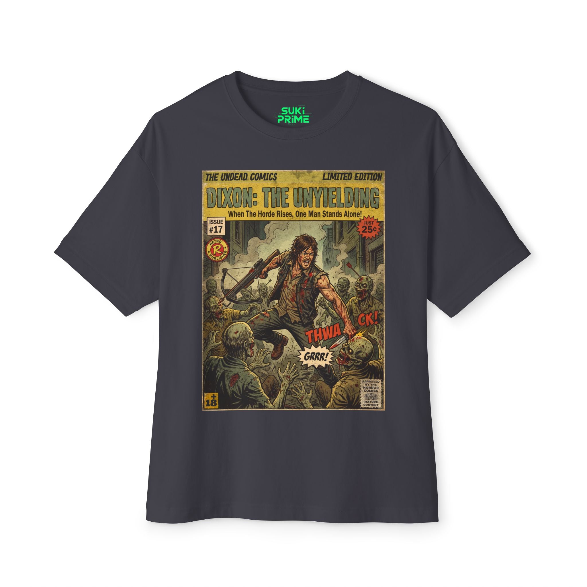 Dixon : The Unyielding Comic Cover Oversized T‑Shirt
