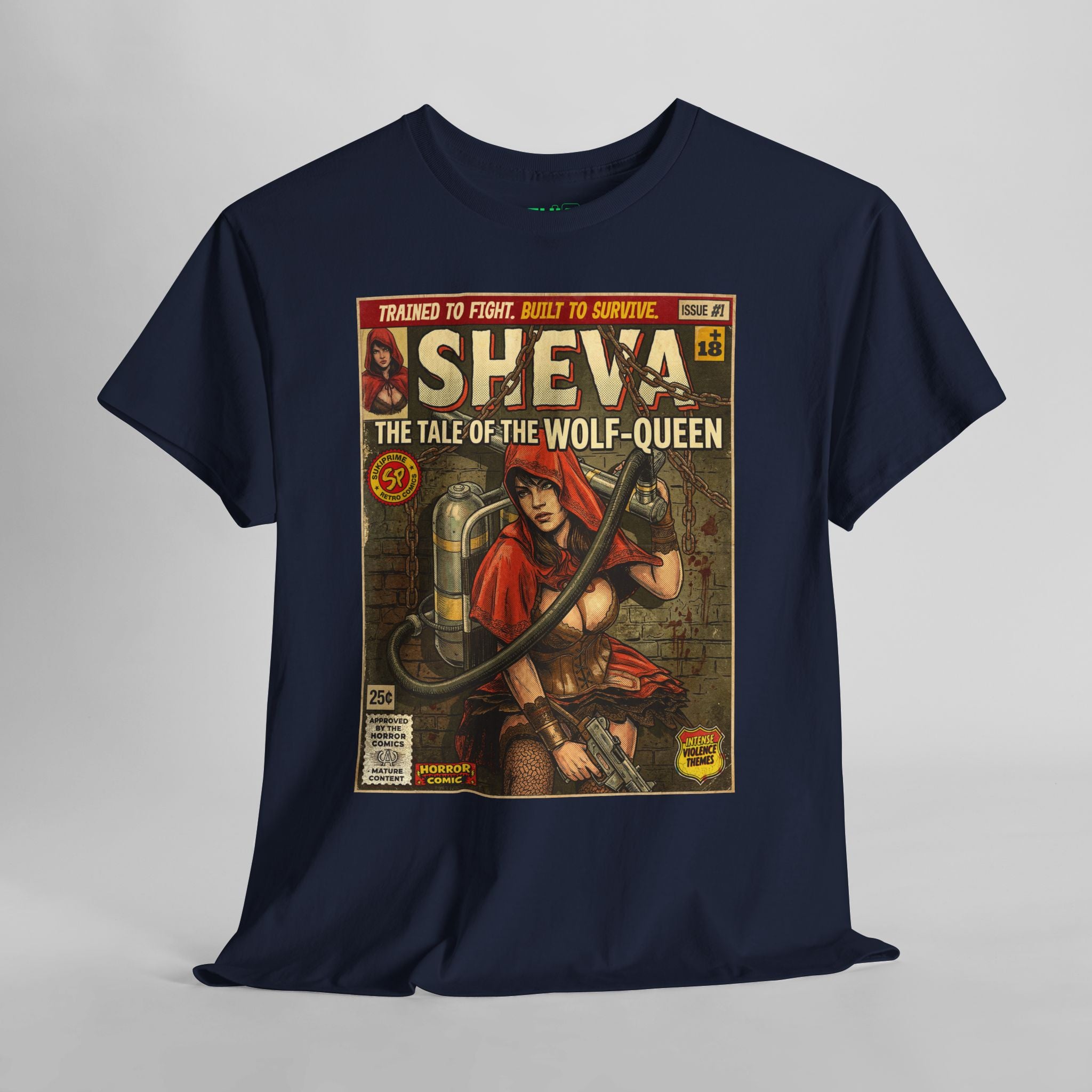 Resident Evil Sheva Comic Art T-Shirt. Retro vintage comic art themed gaming t-shirt by SukiPrime