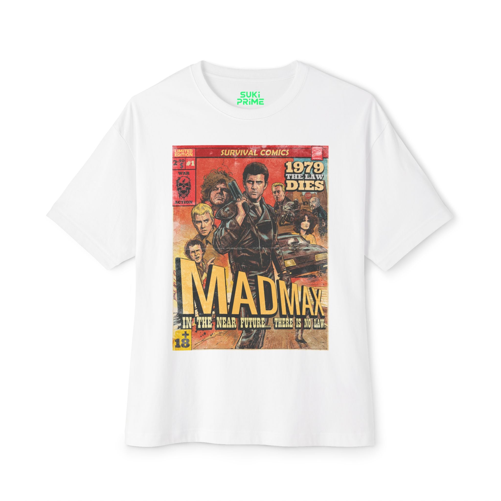 Madmax Movie Comic Cover Oversized T-Shirt