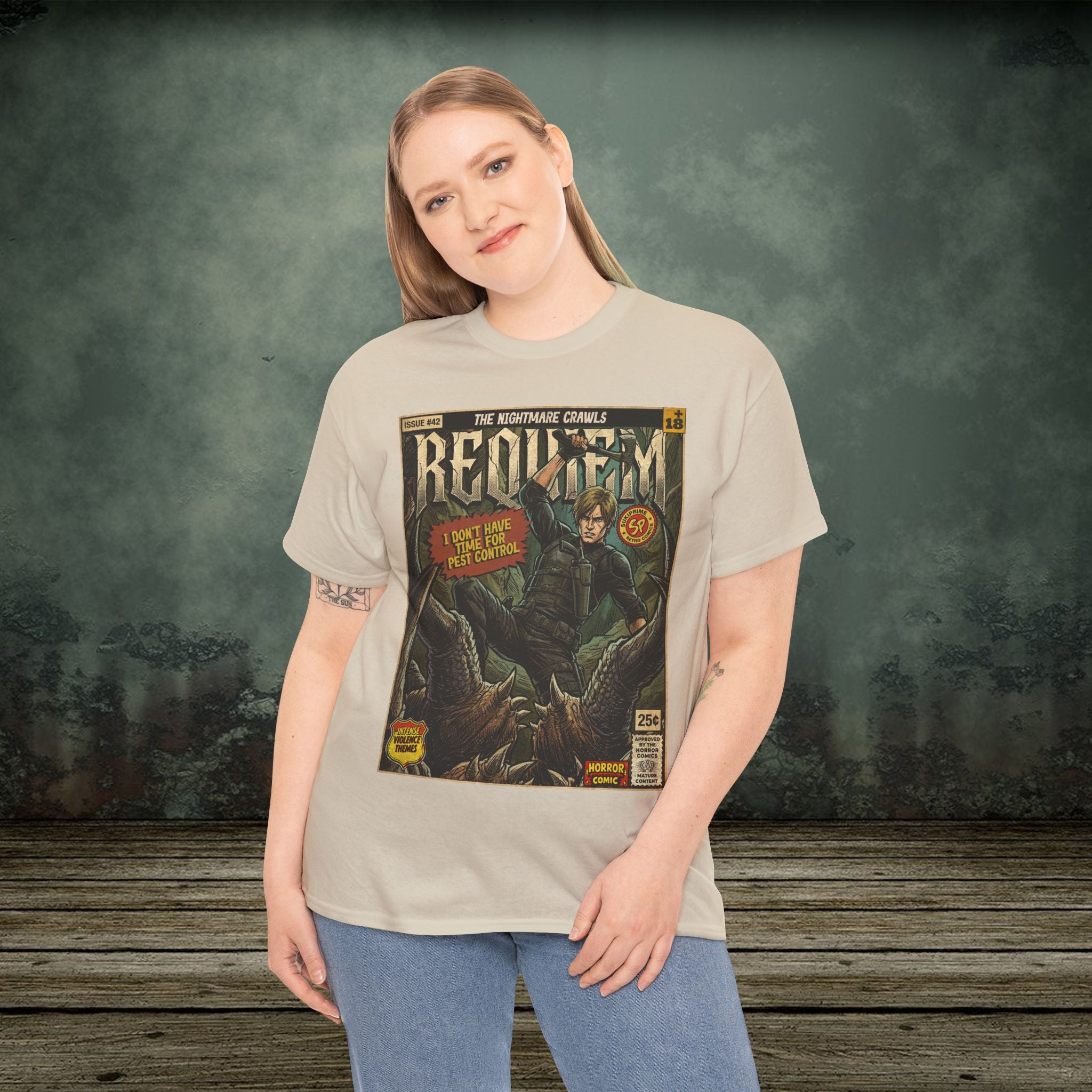 Resident Evil Requiem | Vintage Retro Gaming T-Shirt