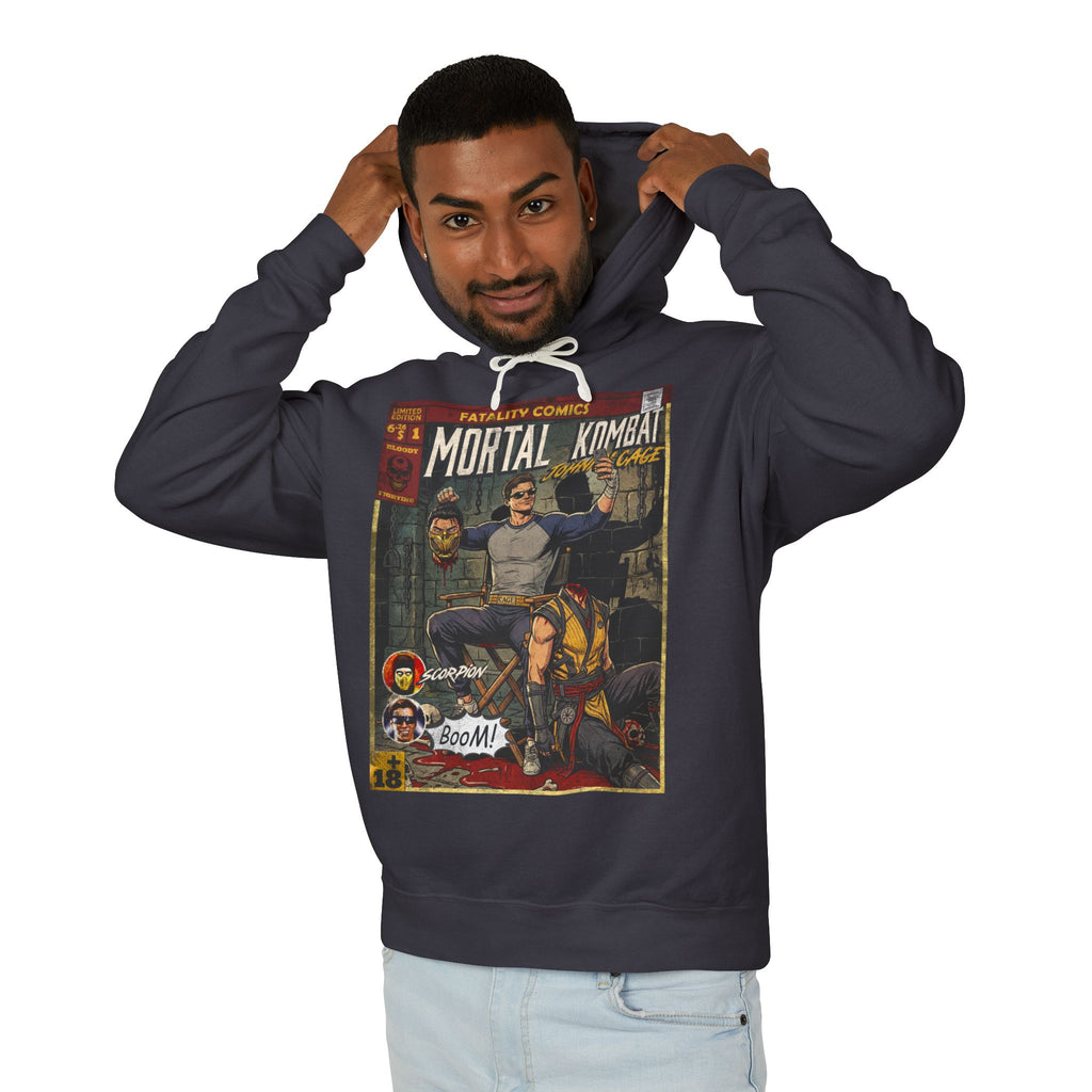 Johnny Cage Mortal Kombat Comic Cover Hoodie