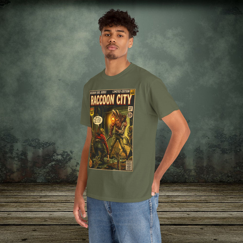 Resident Evil 2 Vintage Comic Art Gaming T-Shirt