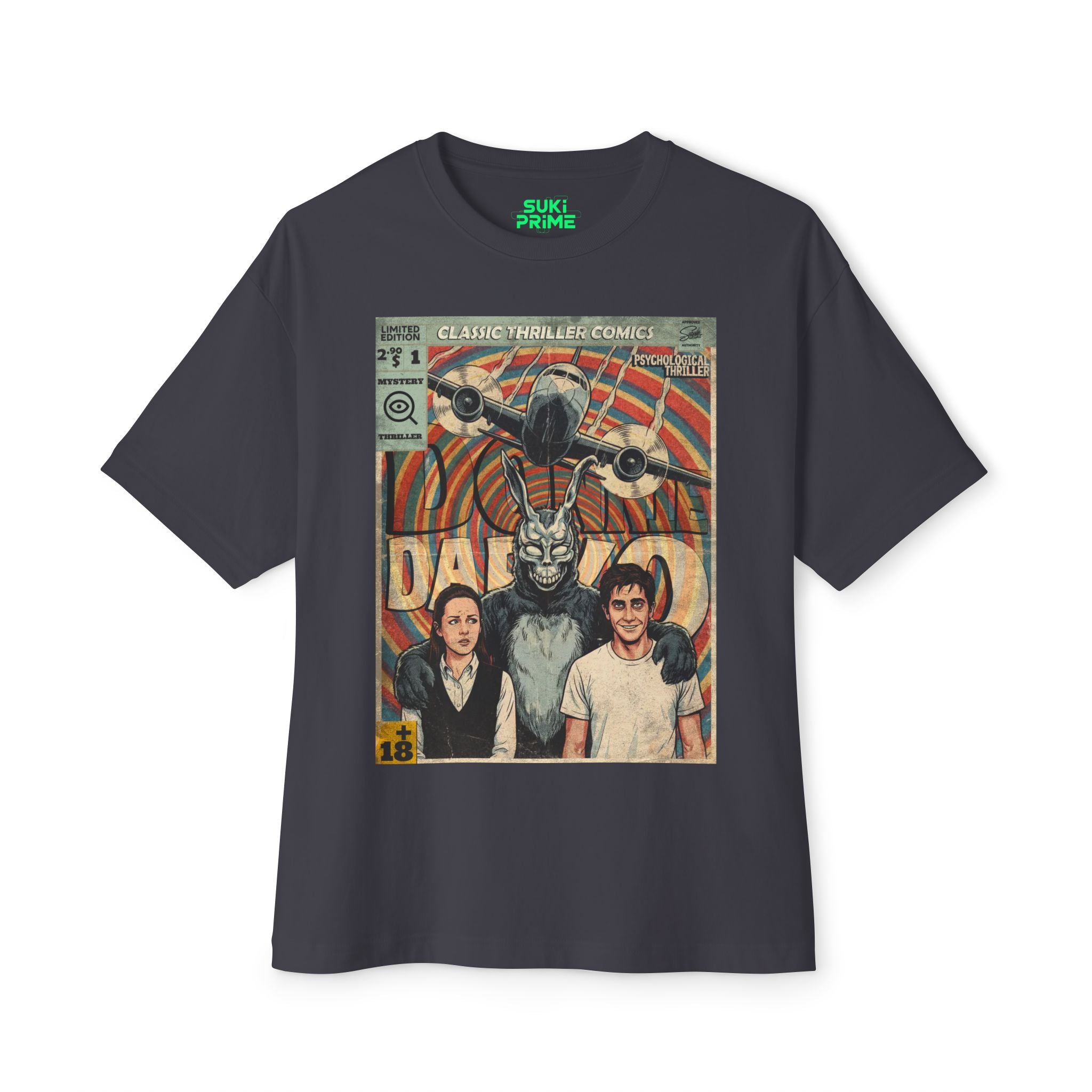 Donnie Darko Movie Comic Cover Oversized T-Shirt