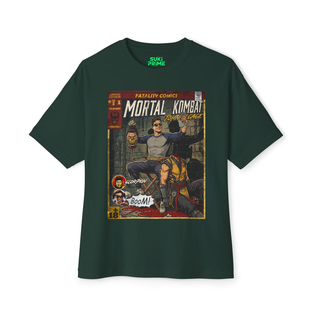 Johnny Cage Comic Cover Oversized T-Shirt