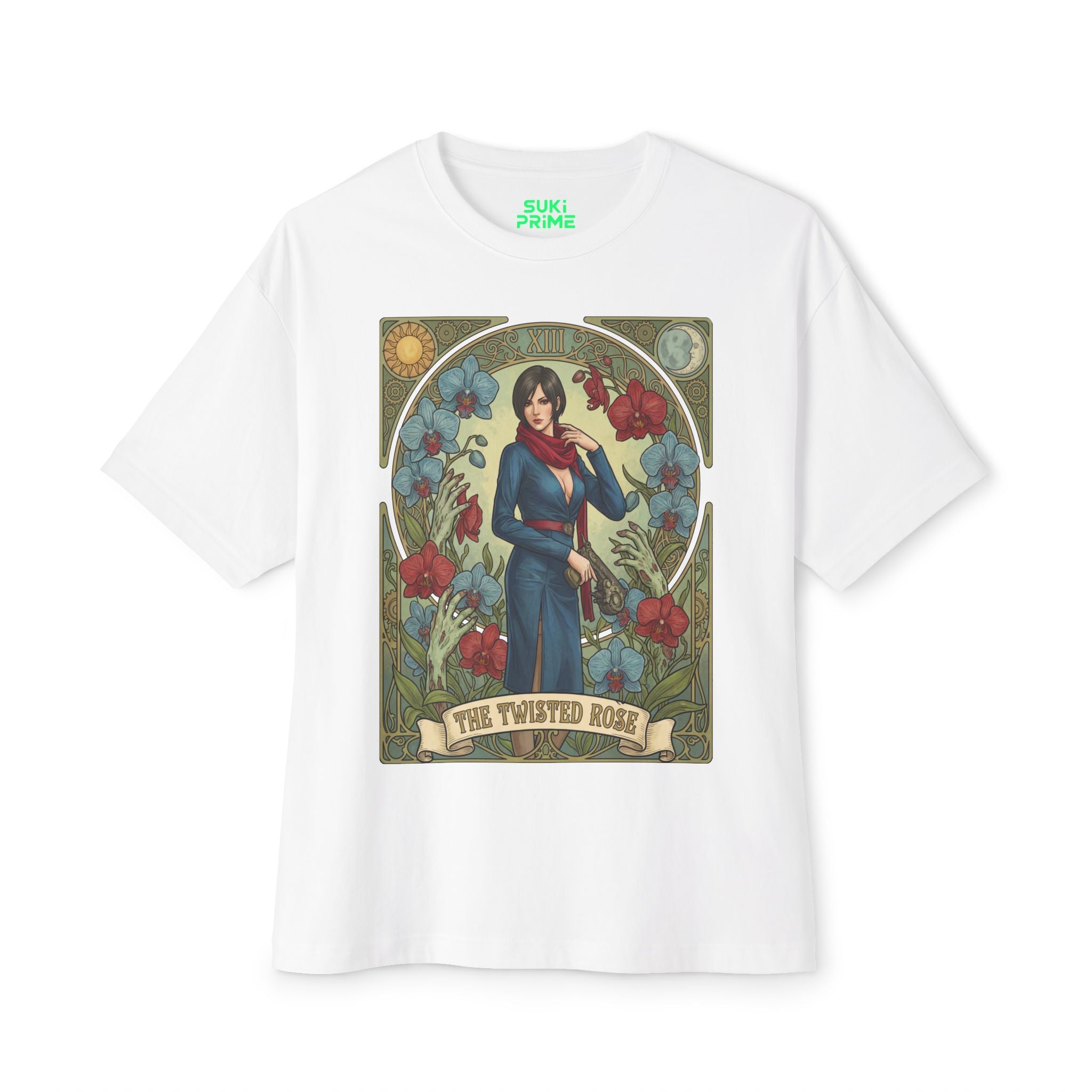 Carla Radames Resident Evil Comic Cover Oversized T-Shirt