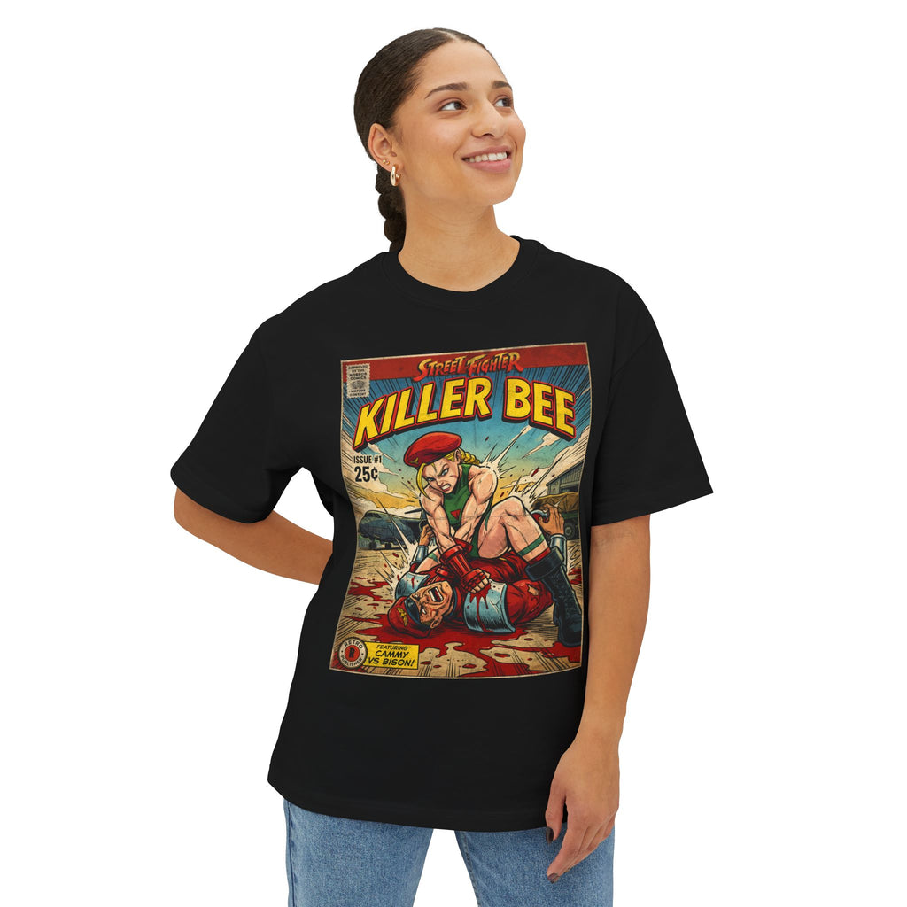 Cammy Street Fighter Comic Cover Oversized T-Shirt