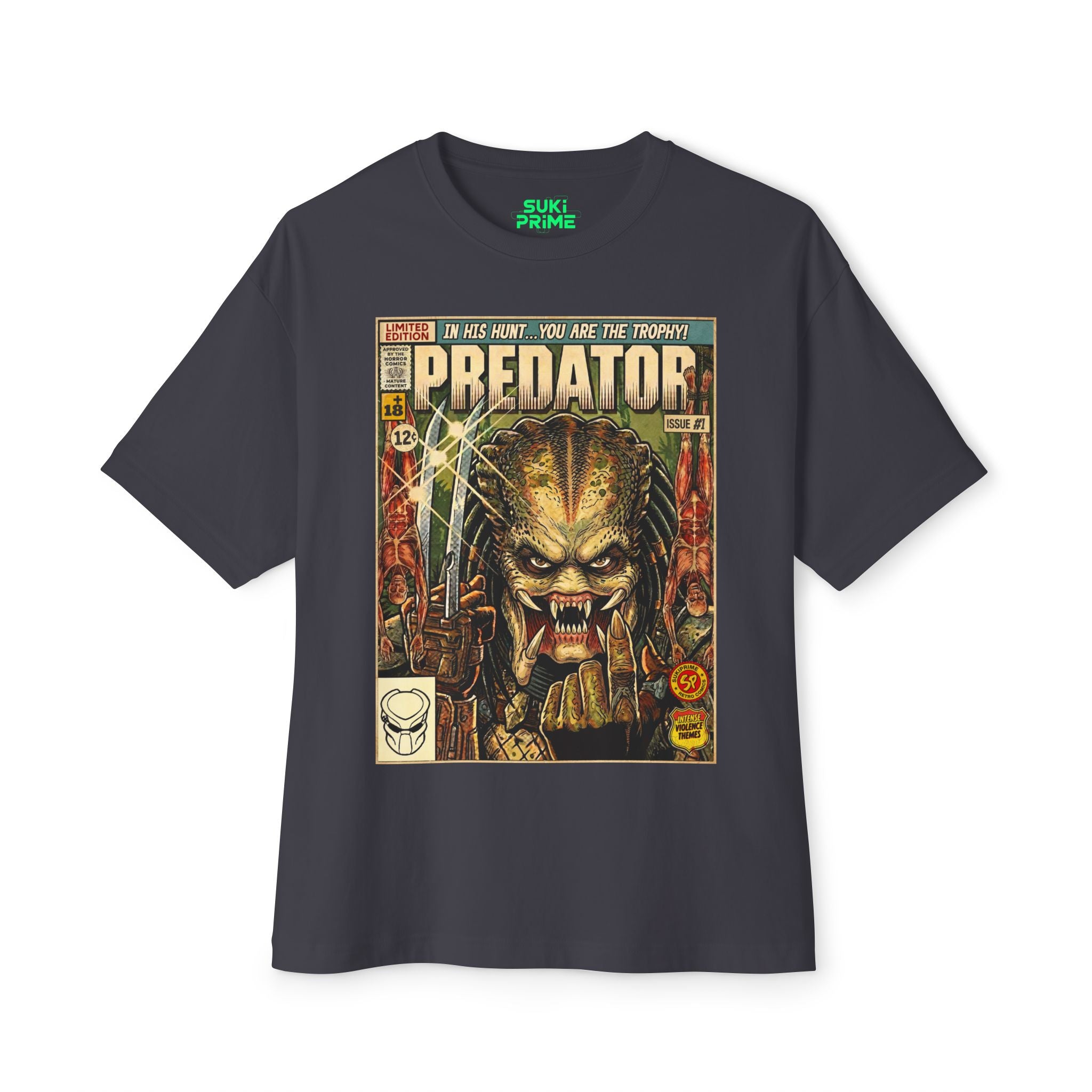 Predator Comic Art Oversized T-Shirt