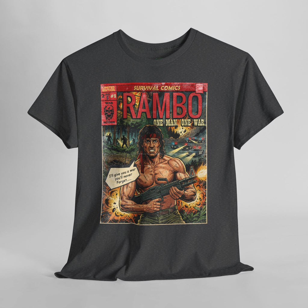 Rambo Vintage Retro Comic Cover T-Shirt