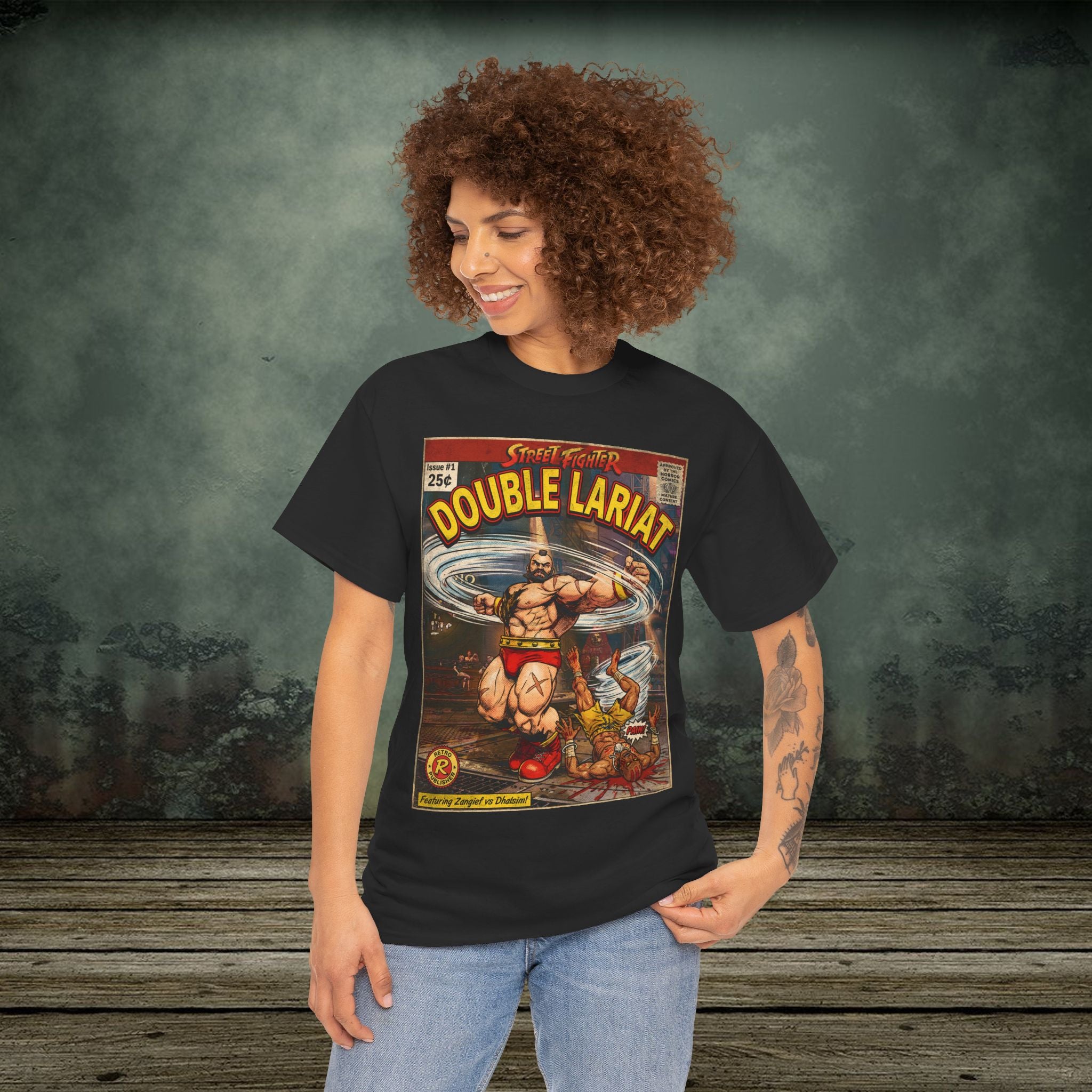 Street Fighter | Double Lariat | Vintage Retro Gaming T-Shirt