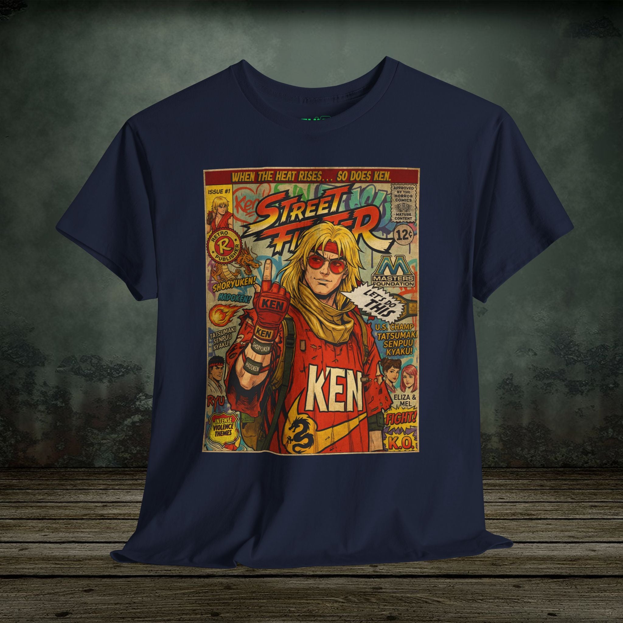 Street Fighter Ken | Vintage Retro Gaming T-Shirt