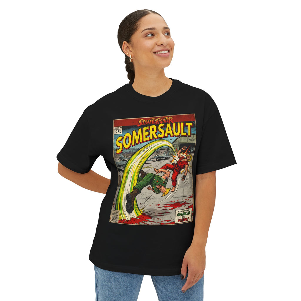 Guile Street Fighter Comic Cover Oversized T-Shirt