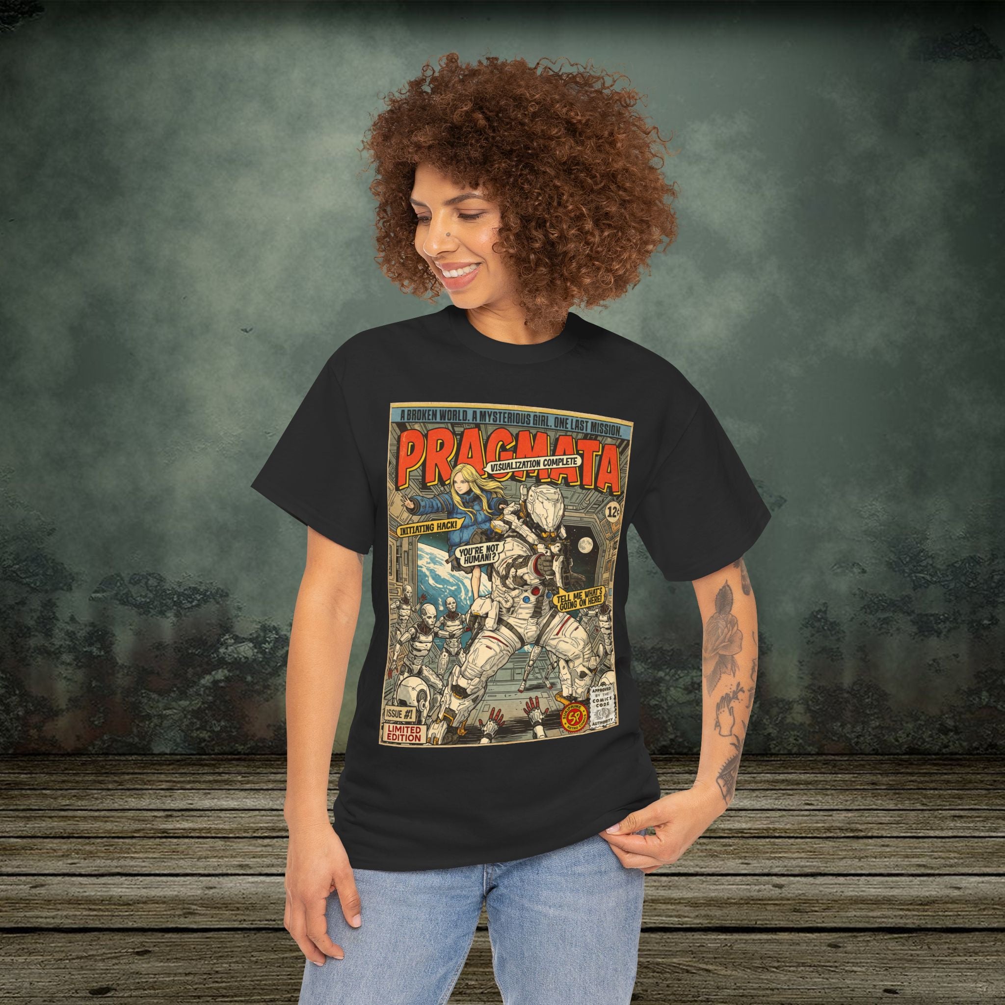 Pragmata Game Comic Art T-Shirt