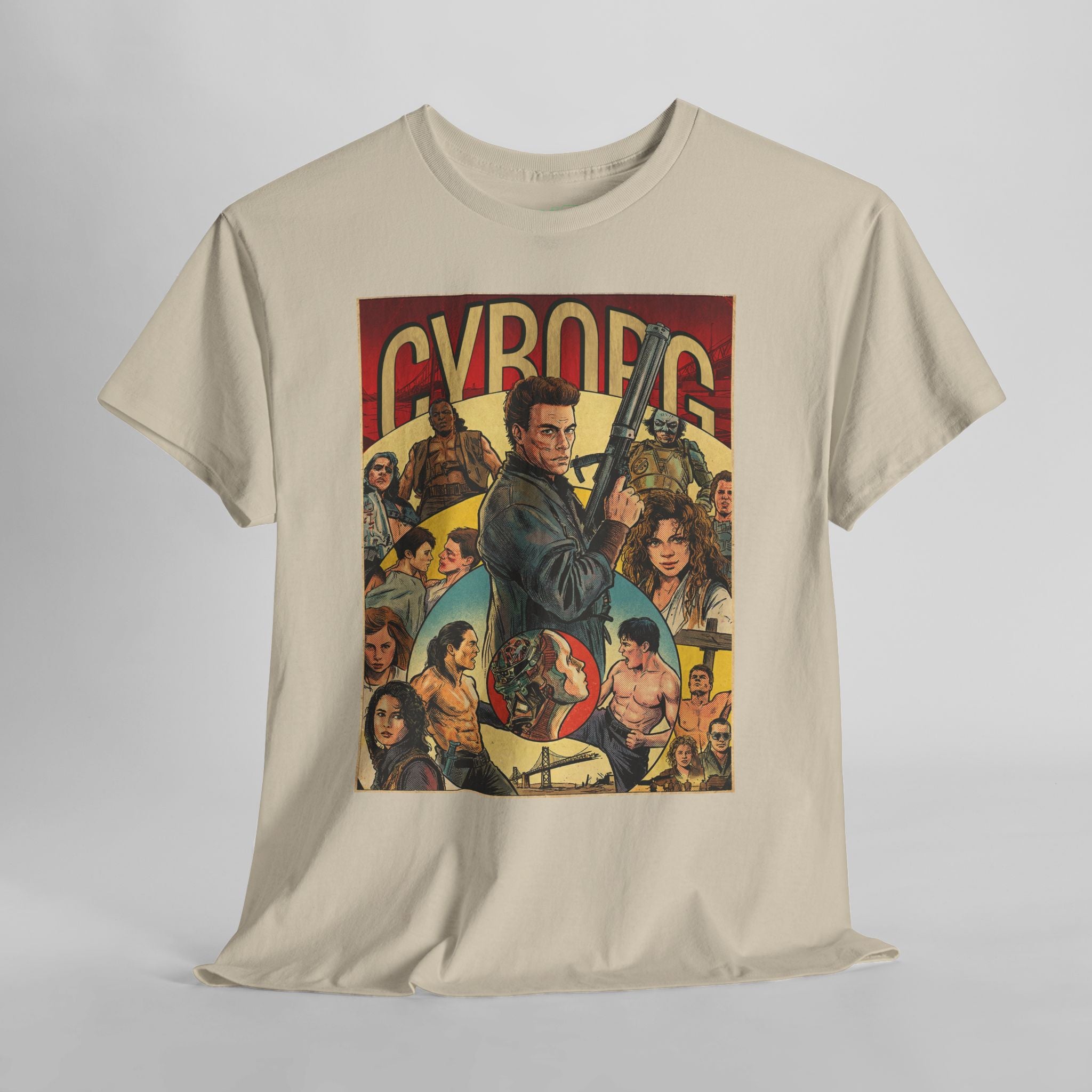 Cyborg Vintage Retro Comic Cover T-Shirt