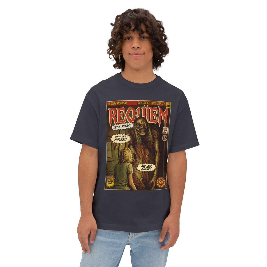 Resident Evil Requiem Comic Cover Oversized T-Shirt