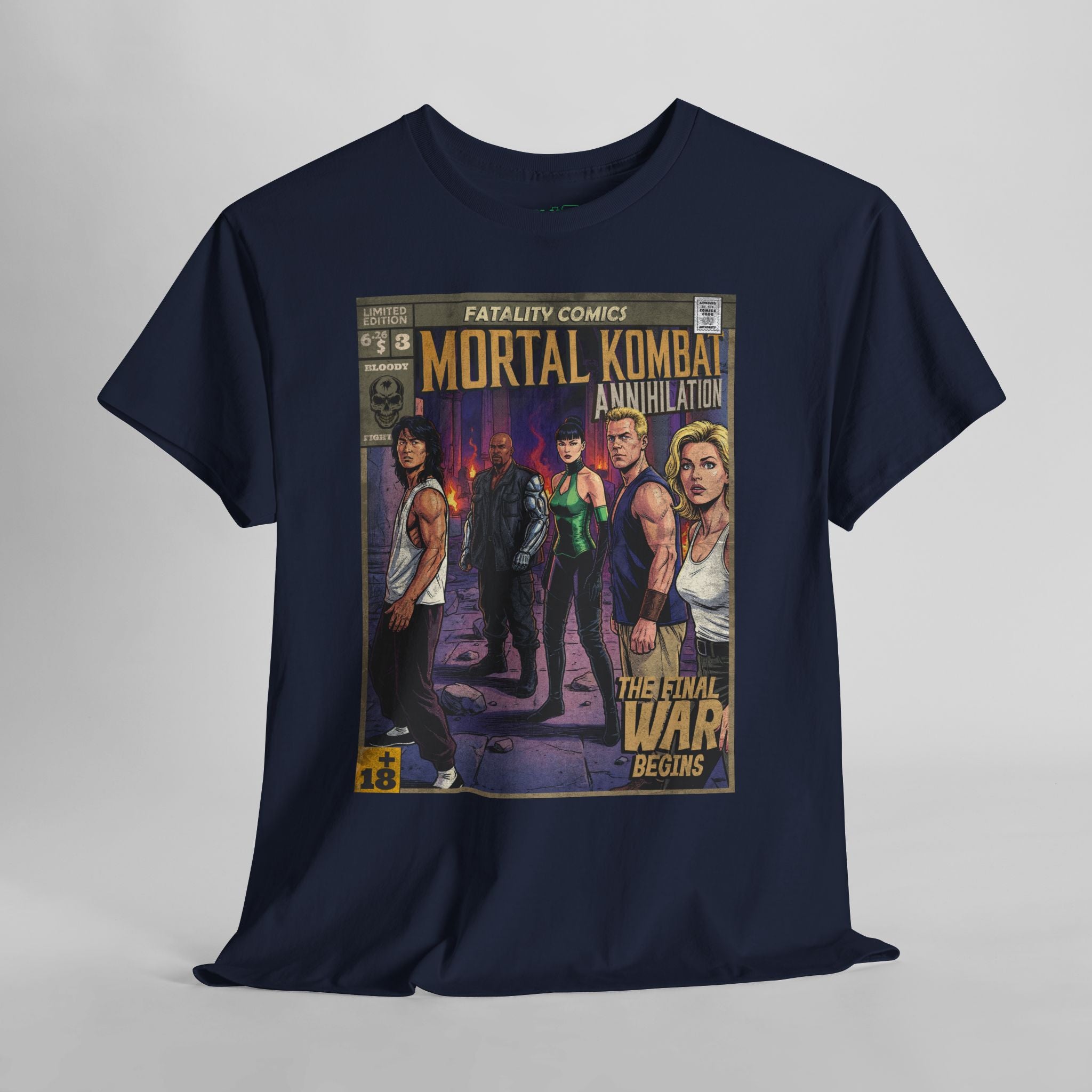 Mortal Kombat Vintage Retro Comic Cover T-Shirt