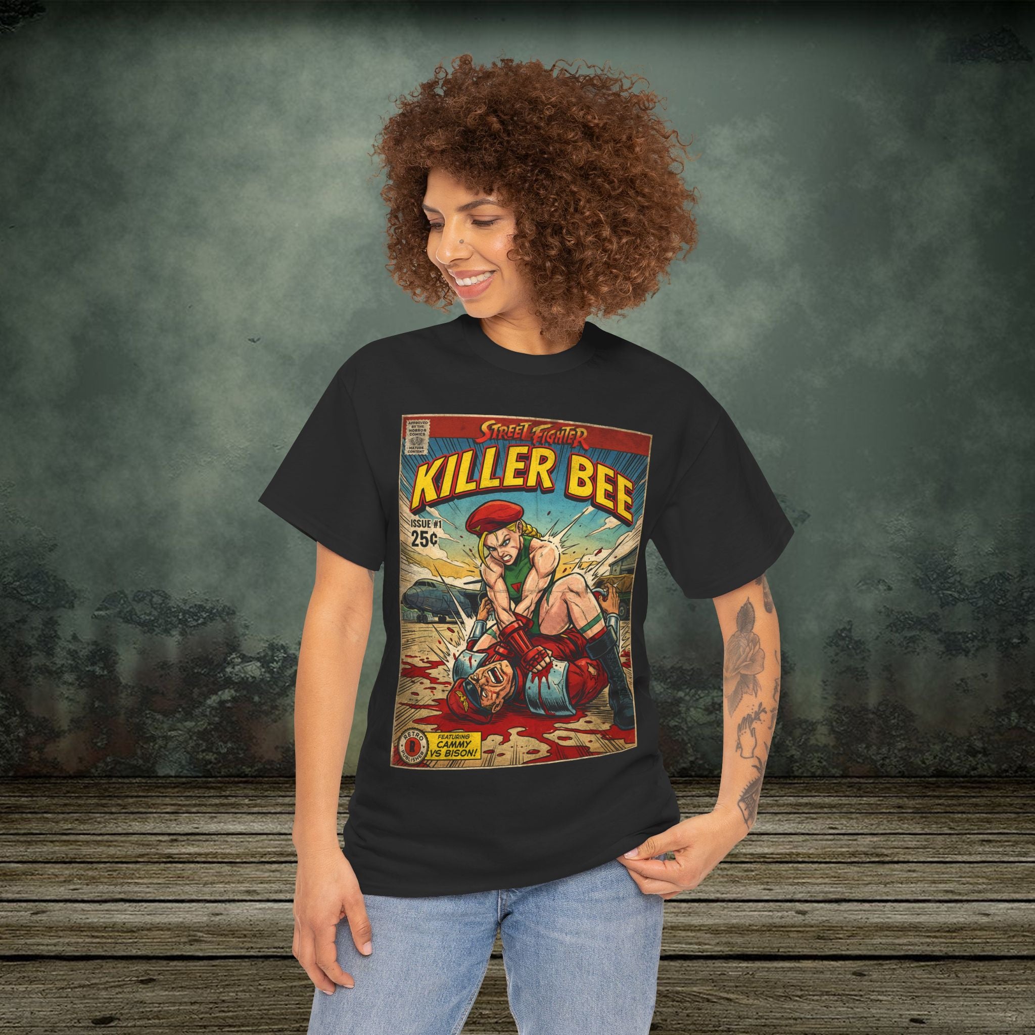 Street Fighter | Killer Bee | Vintage Retro Gaming T-Shirt