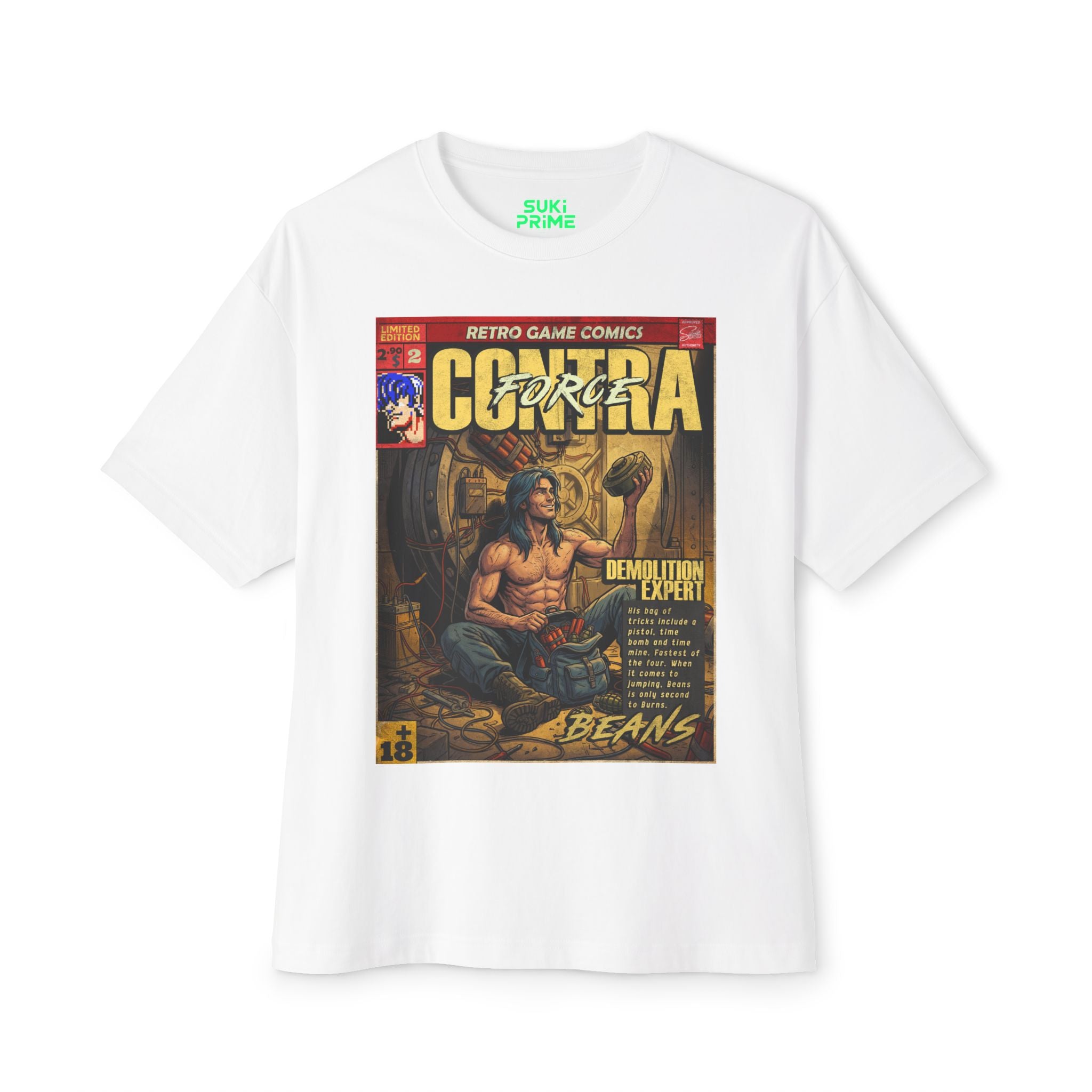 Contra Force Comic Cover Oversized T-Shirt