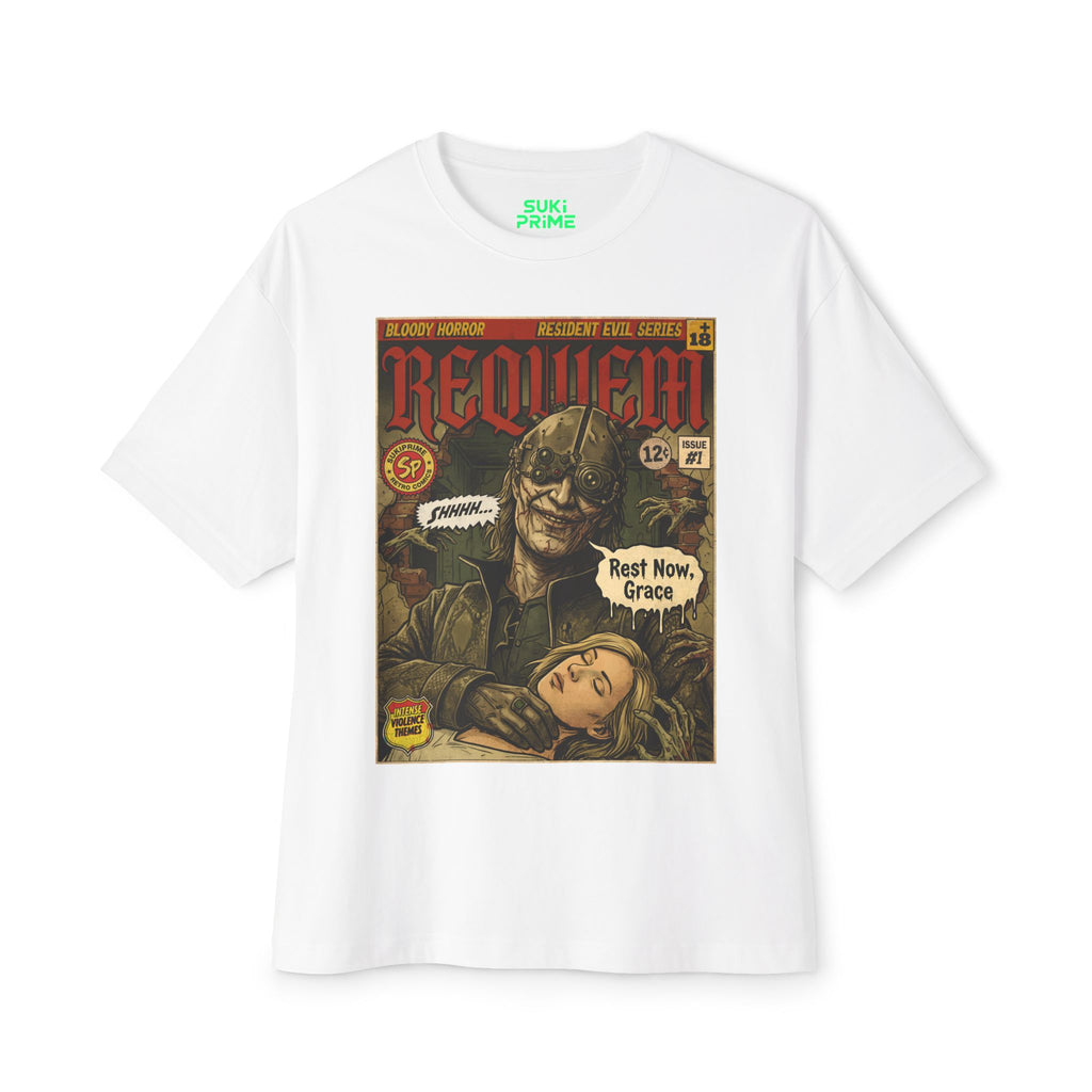 Resident Evil Requiem Comic Cover Oversized T-Shirt
