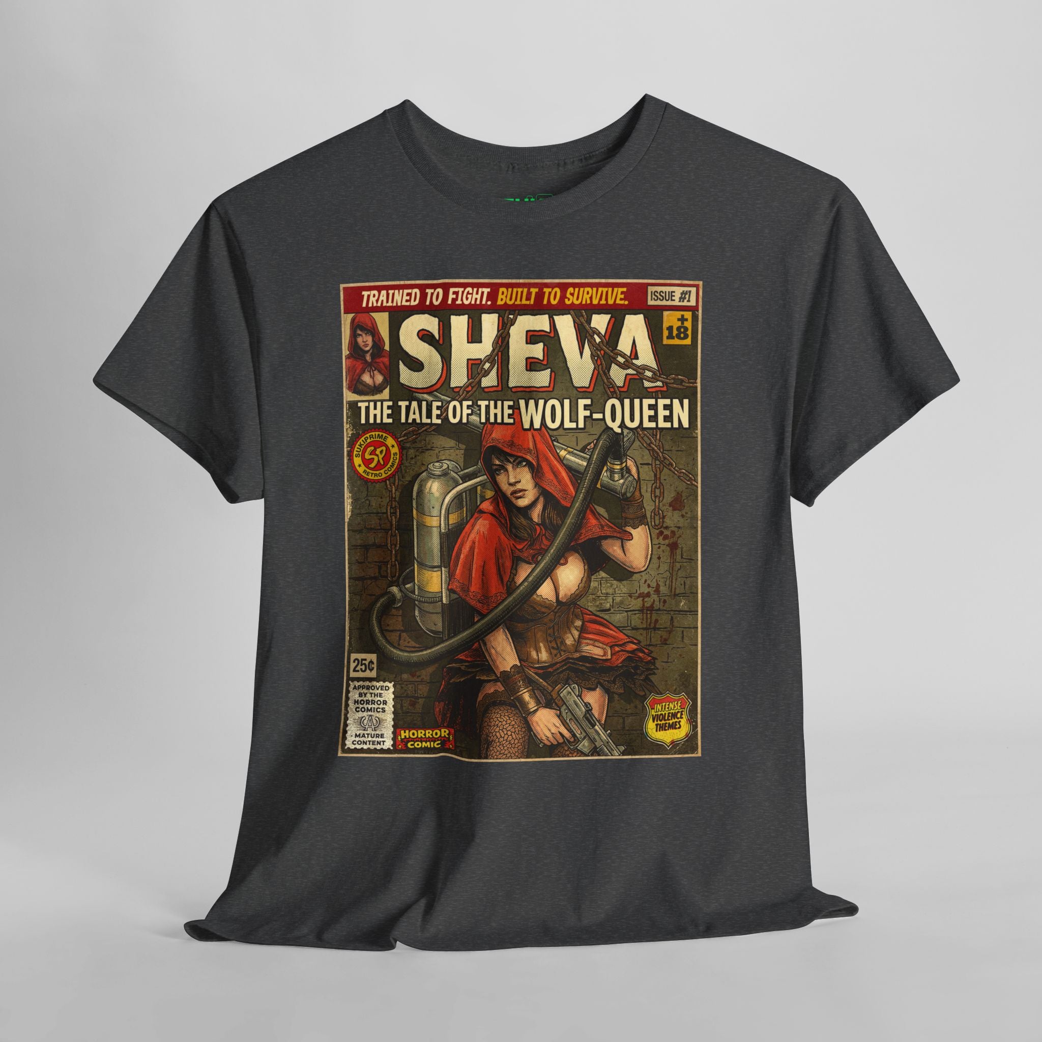 Resident Evil Sheva Comic Art T-Shirt. Retro vintage comic art themed gaming t-shirt by SukiPrime