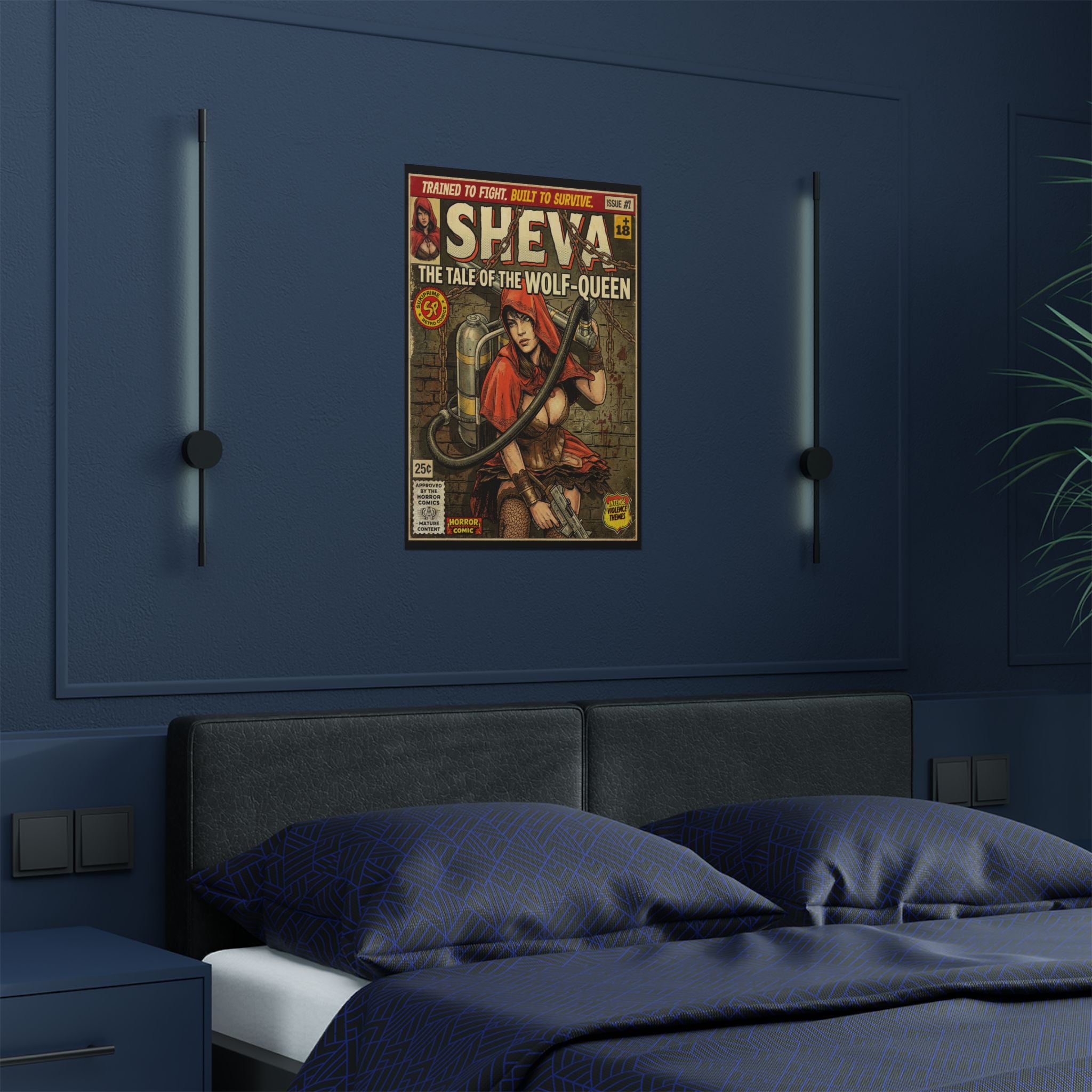 Resident Evil Sheva Comic Art Poster. Retro vintage exclusive comic art gaming posters by SukiPrime