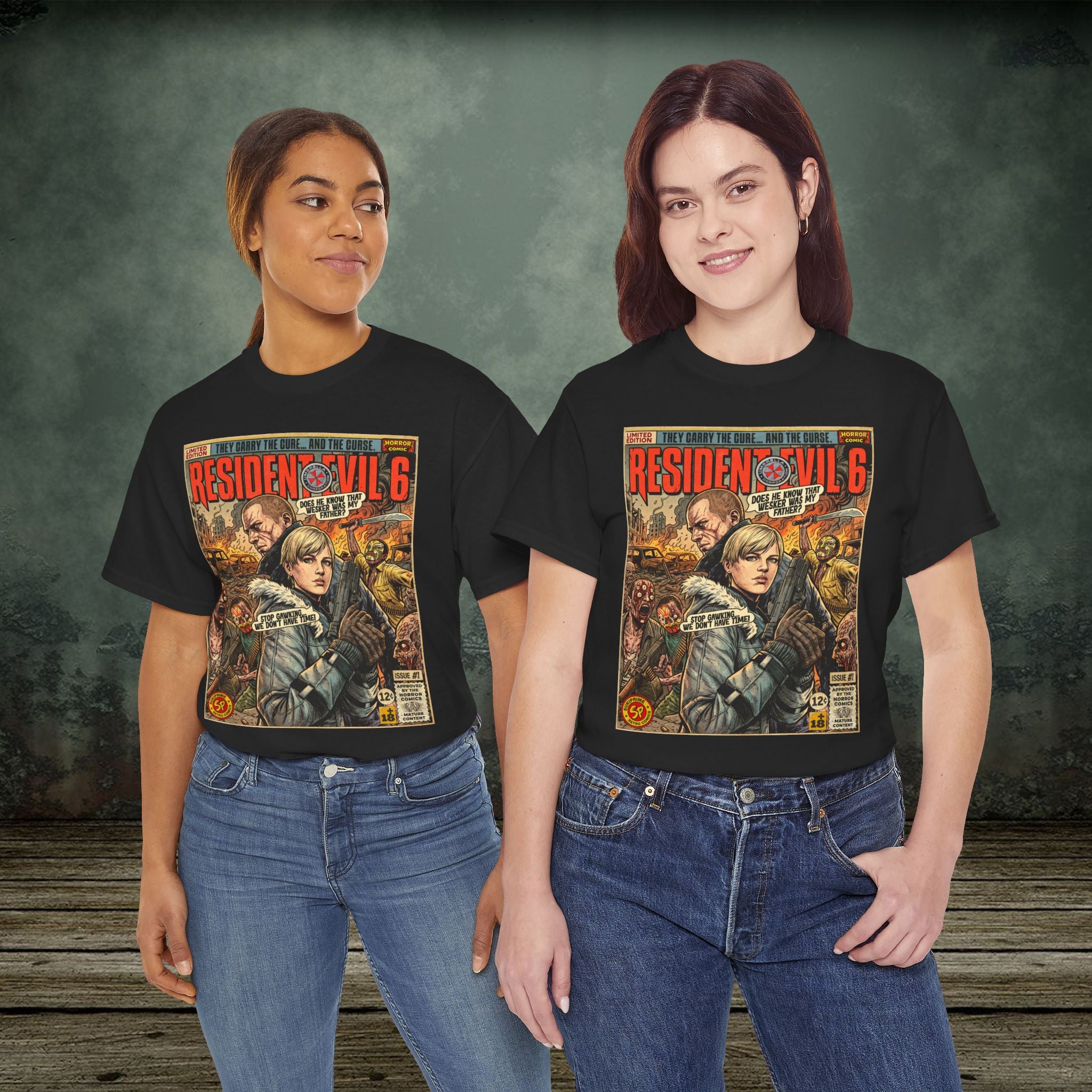 Resident Evil 6 Sherry and Jake Comic Art T-Shirt