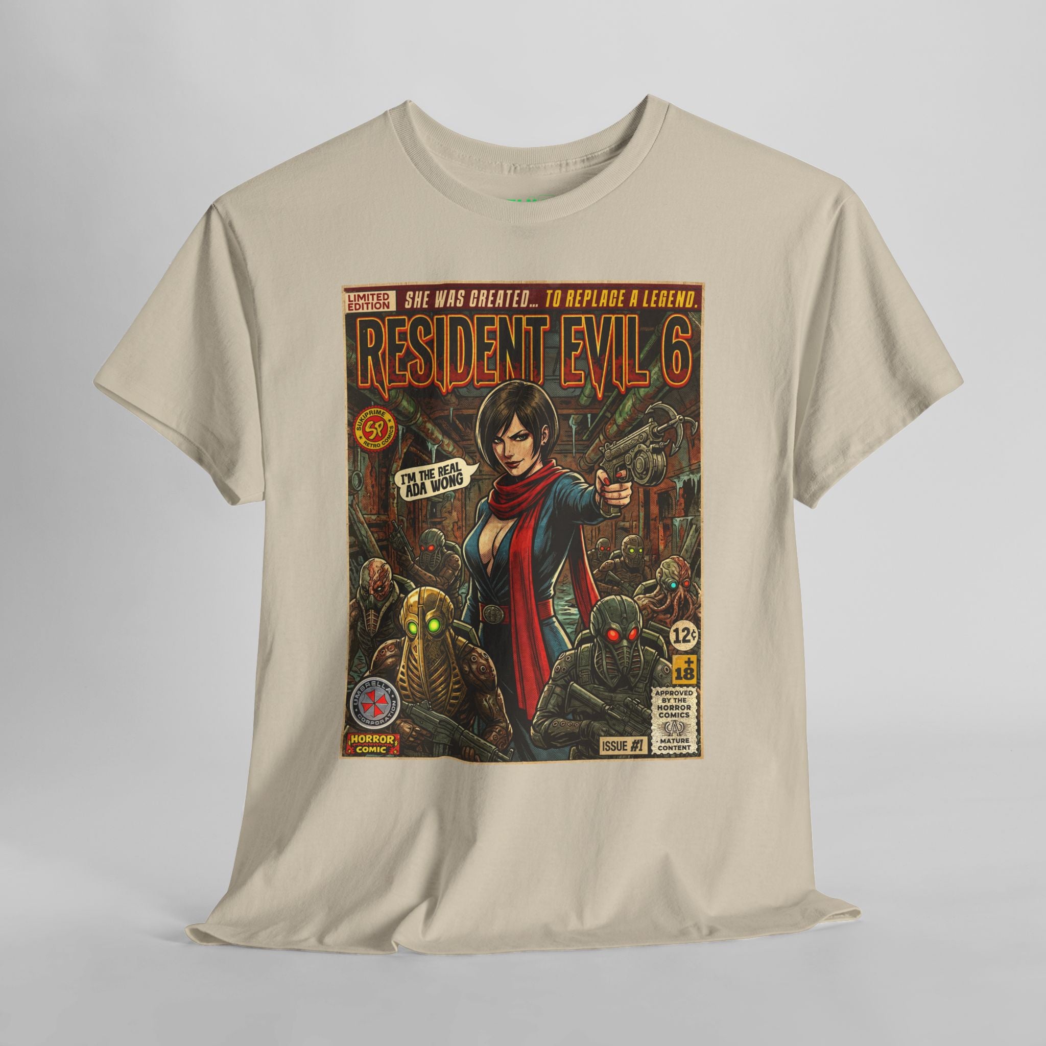 Sand Resident Evil 6 Comic Art T-Shirt by SukiPrime