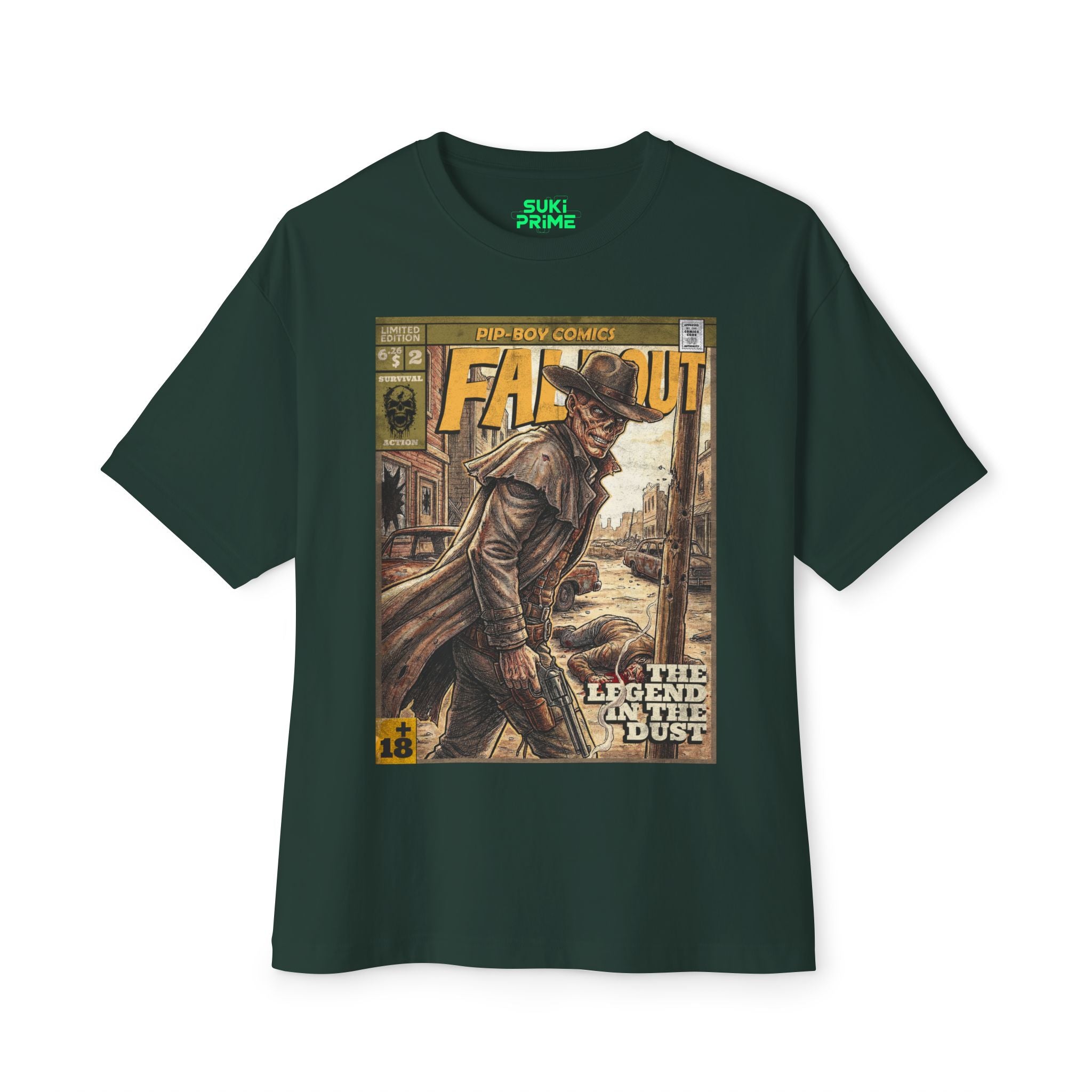 Fallout Comic Cover Oversized T‑Shirt