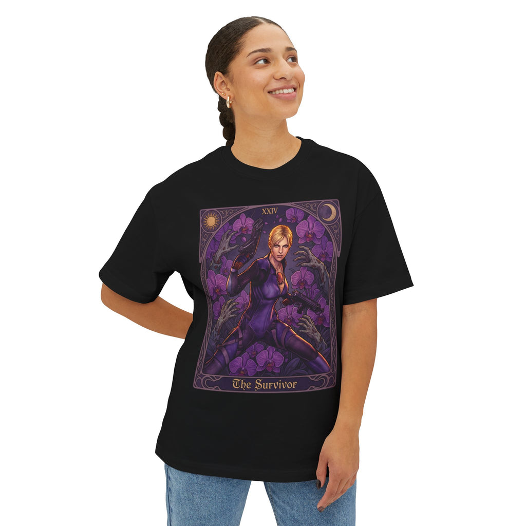 Jill Valentine Resident Evil Comic Cover Oversized T-Shirt