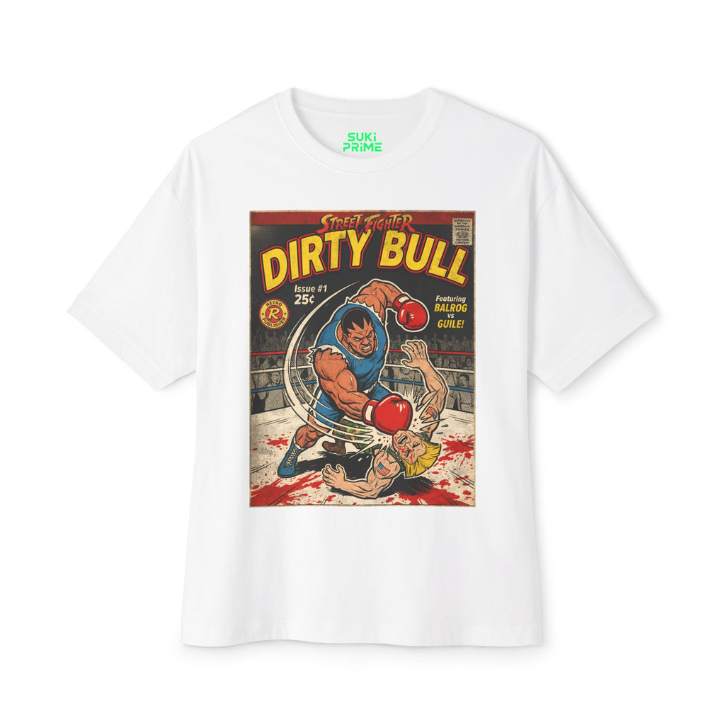 Dirty Bull Street Fighter Comic Cover Oversized T-Shirt