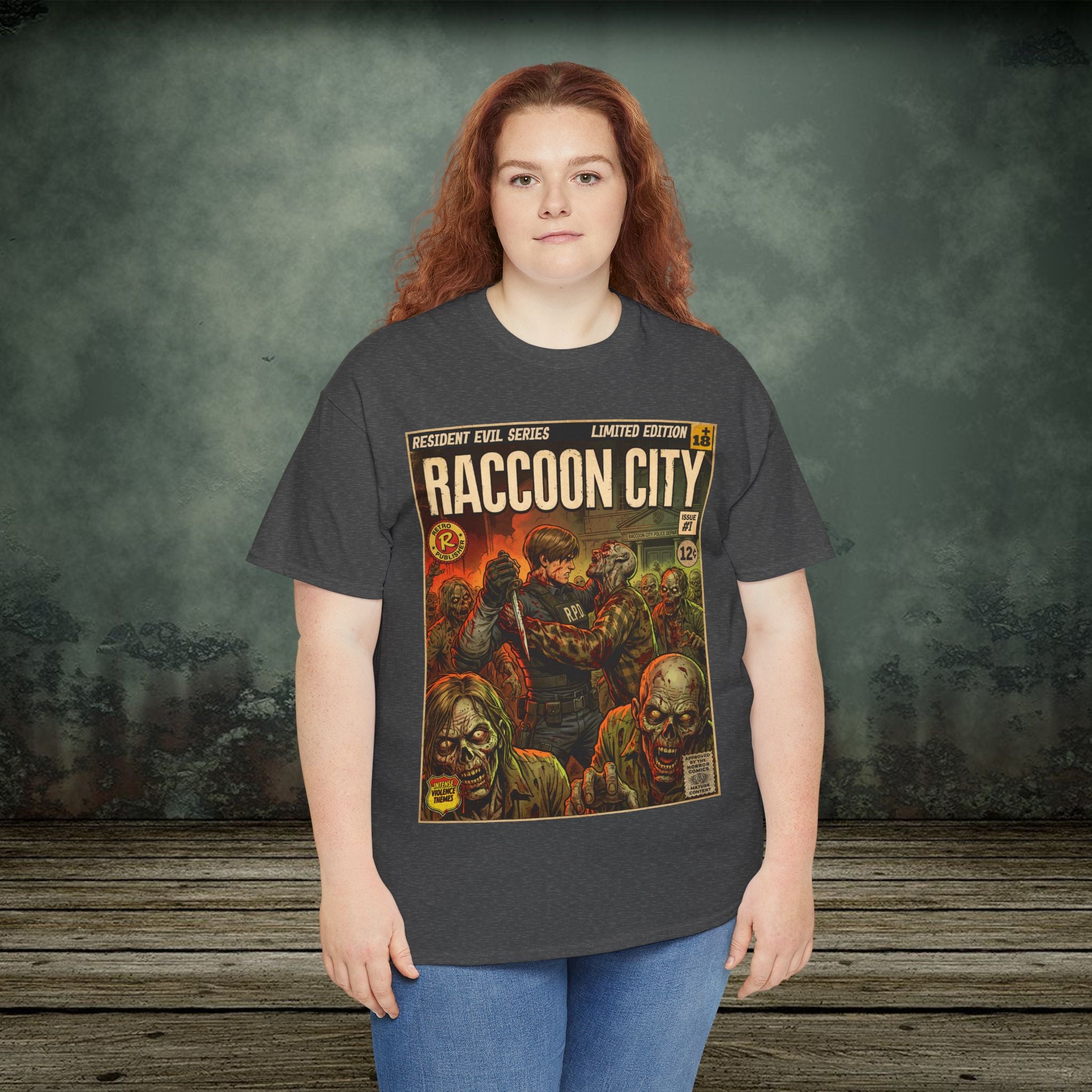Resident Evil 2 Vintage Comic Art Gaming T-Shirt