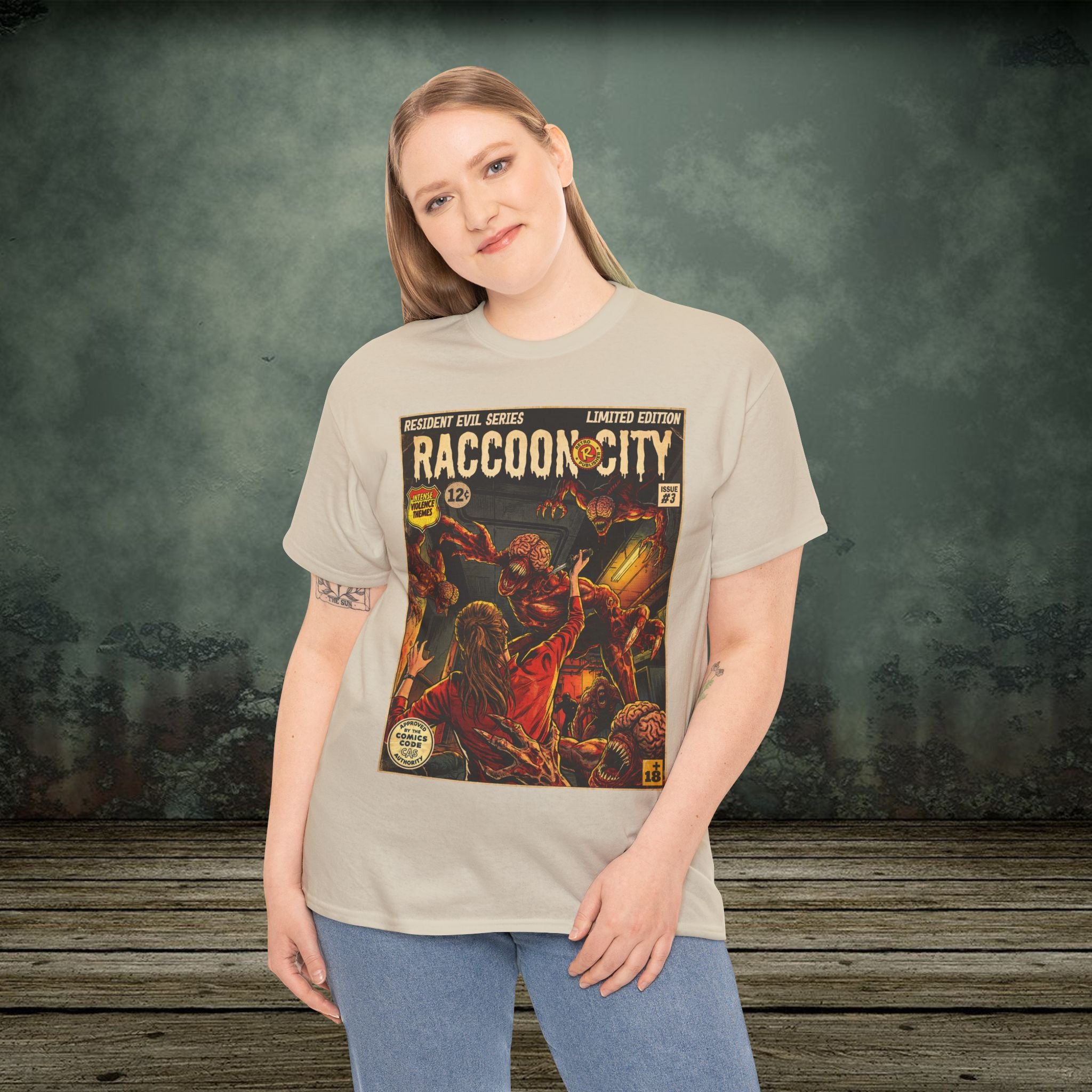Resident Evil 2 Vintage Comic Art Gaming T-Shirt
