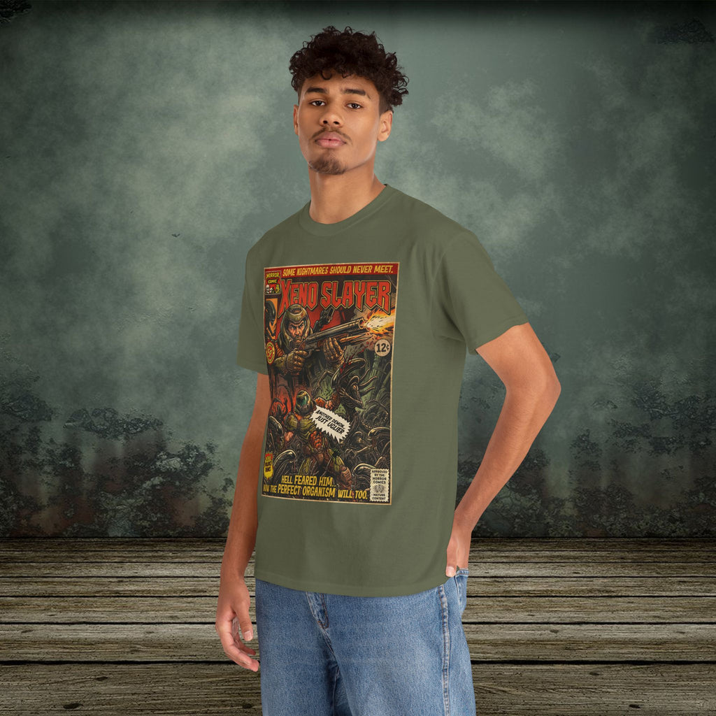 Xeno Slayer | Vintage Retro Gaming T-Shirt
