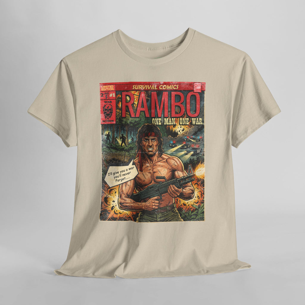 Rambo Vintage Retro Comic Cover T-Shirt