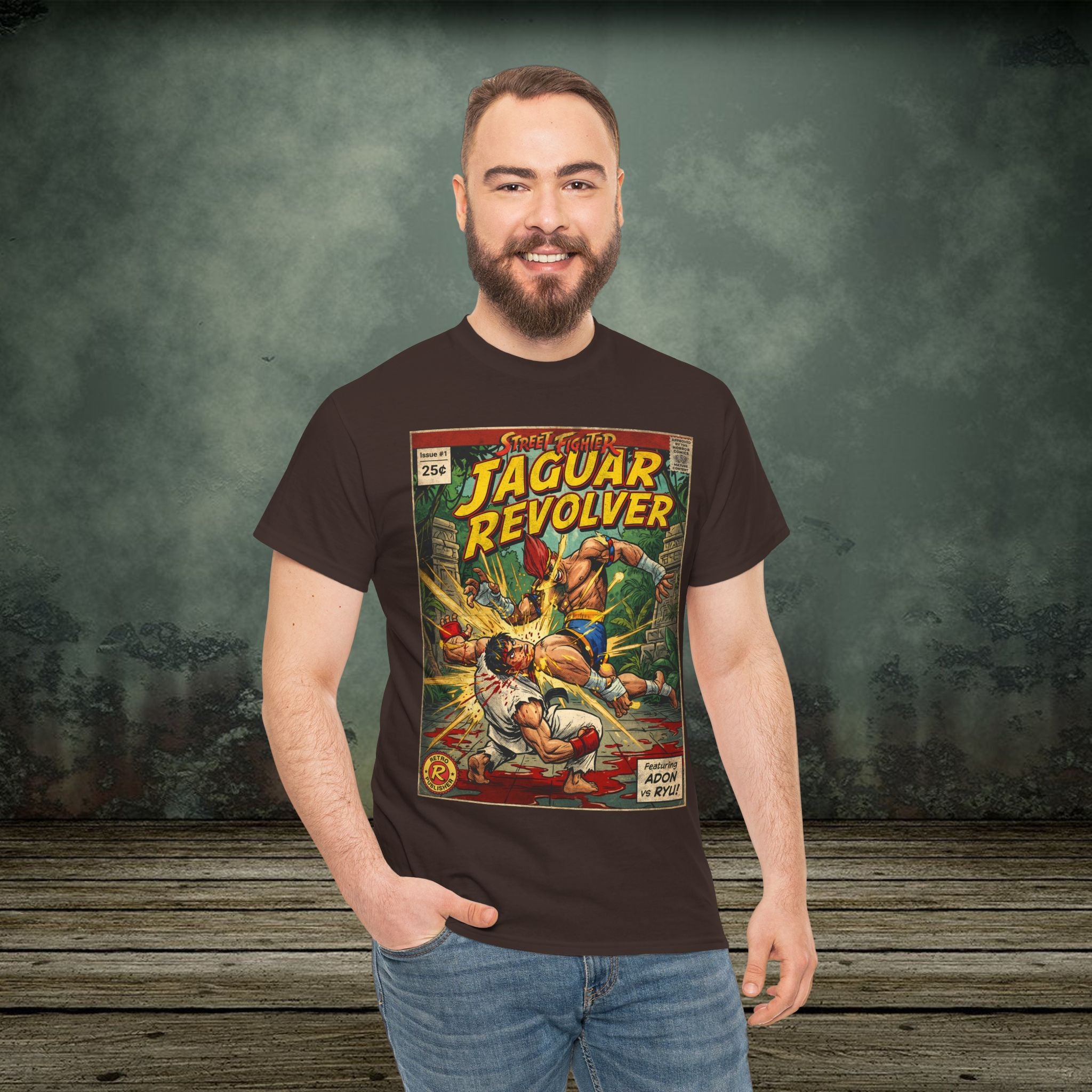 Street Fighter | Jaguar Revolver | Vintage Retro Gaming T-Shirt