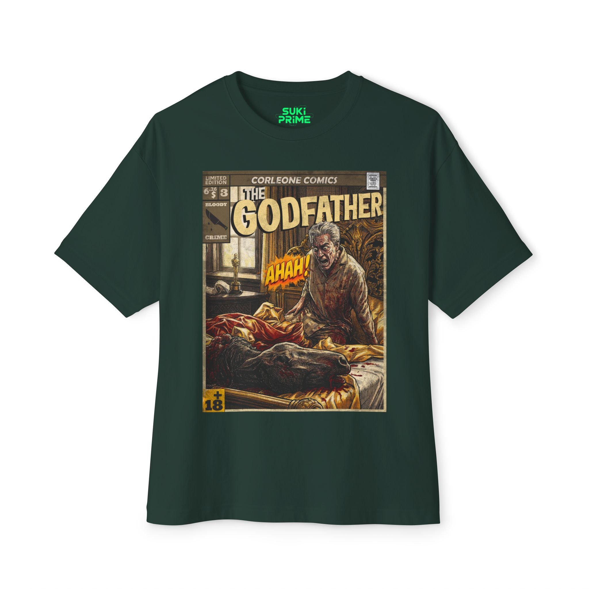 The Godfather Movie Comic Cover Oversized T-Shirt