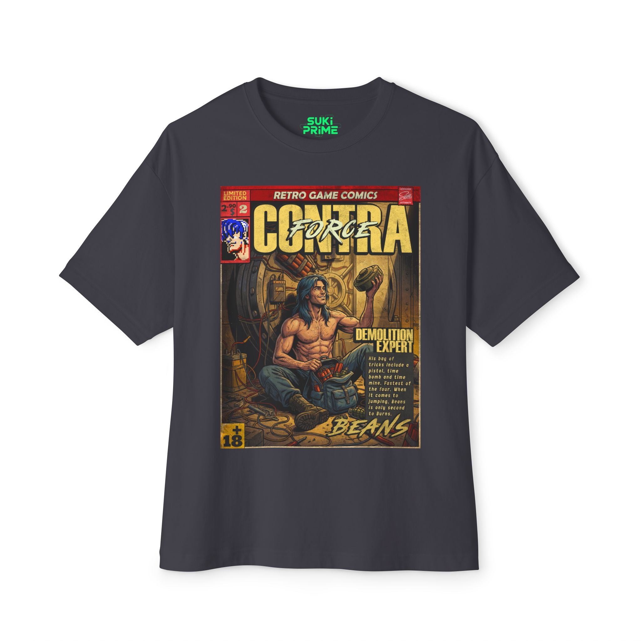 Contra Force Comic Cover Oversized T-Shirt