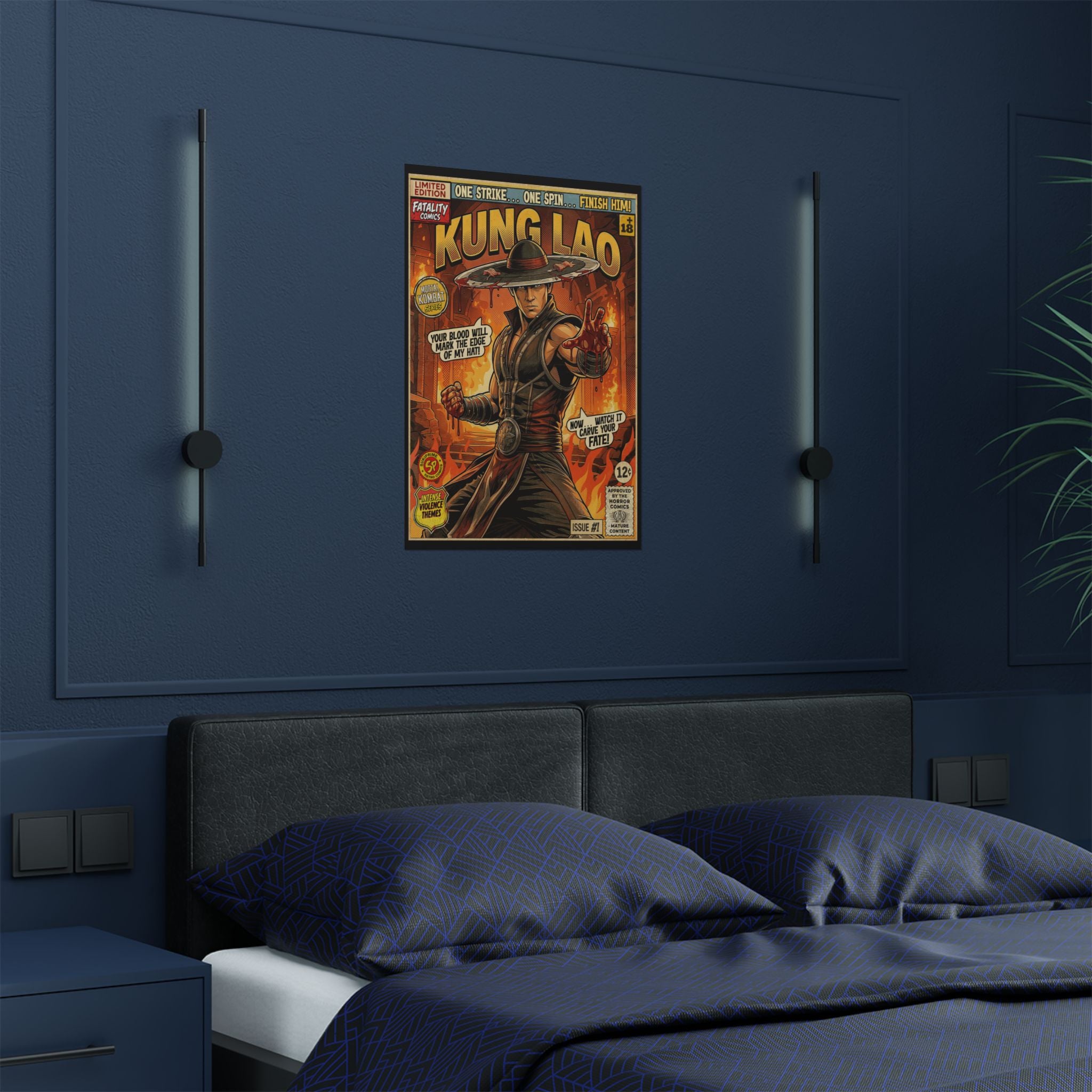 Kung Lao Mortal Kombat Comic Art Poster by SukiPrime