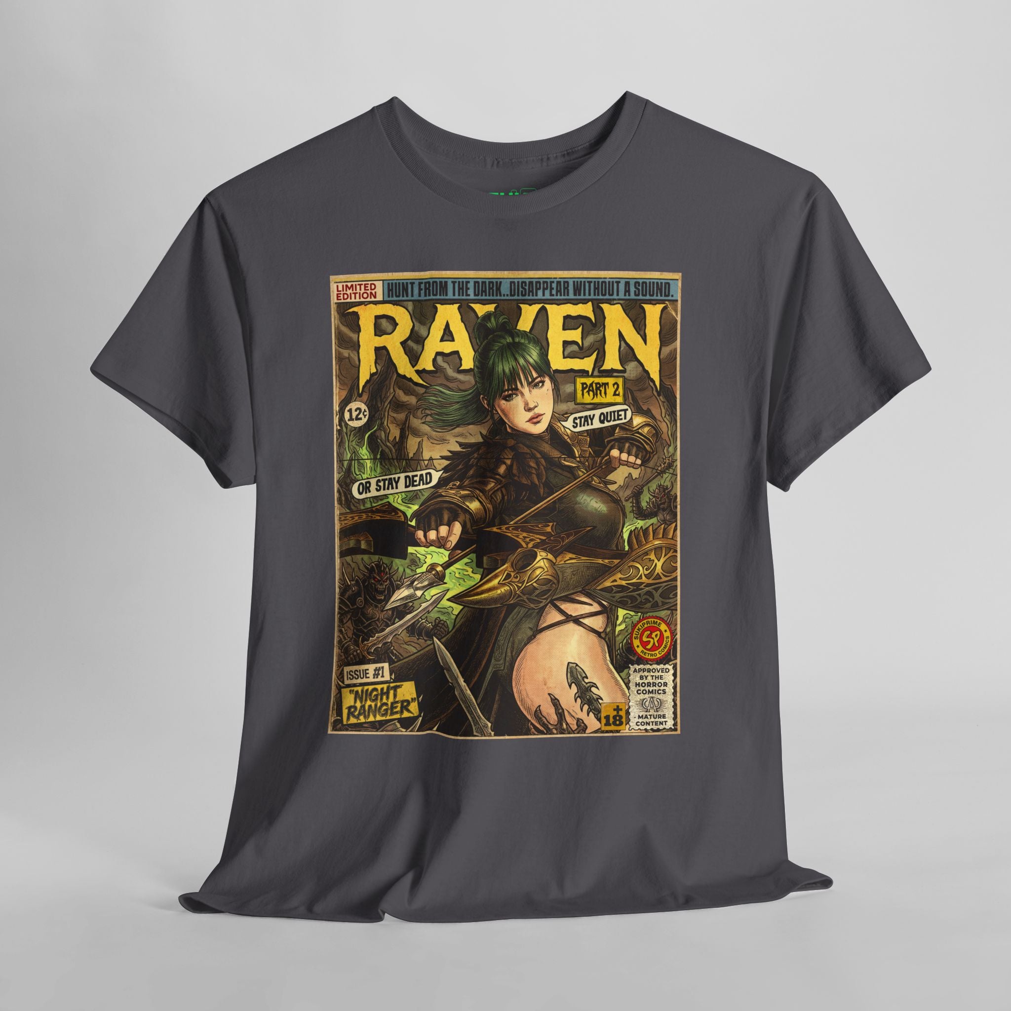 Raven 2 Night Ranger Comic Art T-Shirt